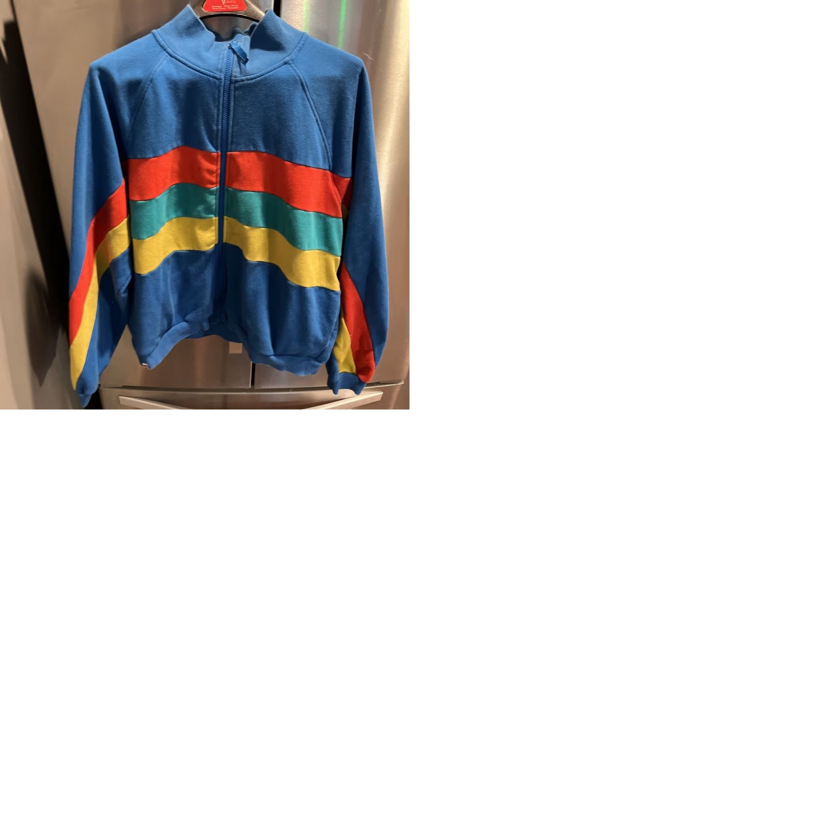 LEGO Lego Sweatshirt Target Blue Red Yellow Striped Rainbow Men's XL Zip Front Jacket Size US XL / EU 56 / 4 - 11 Thumbnail