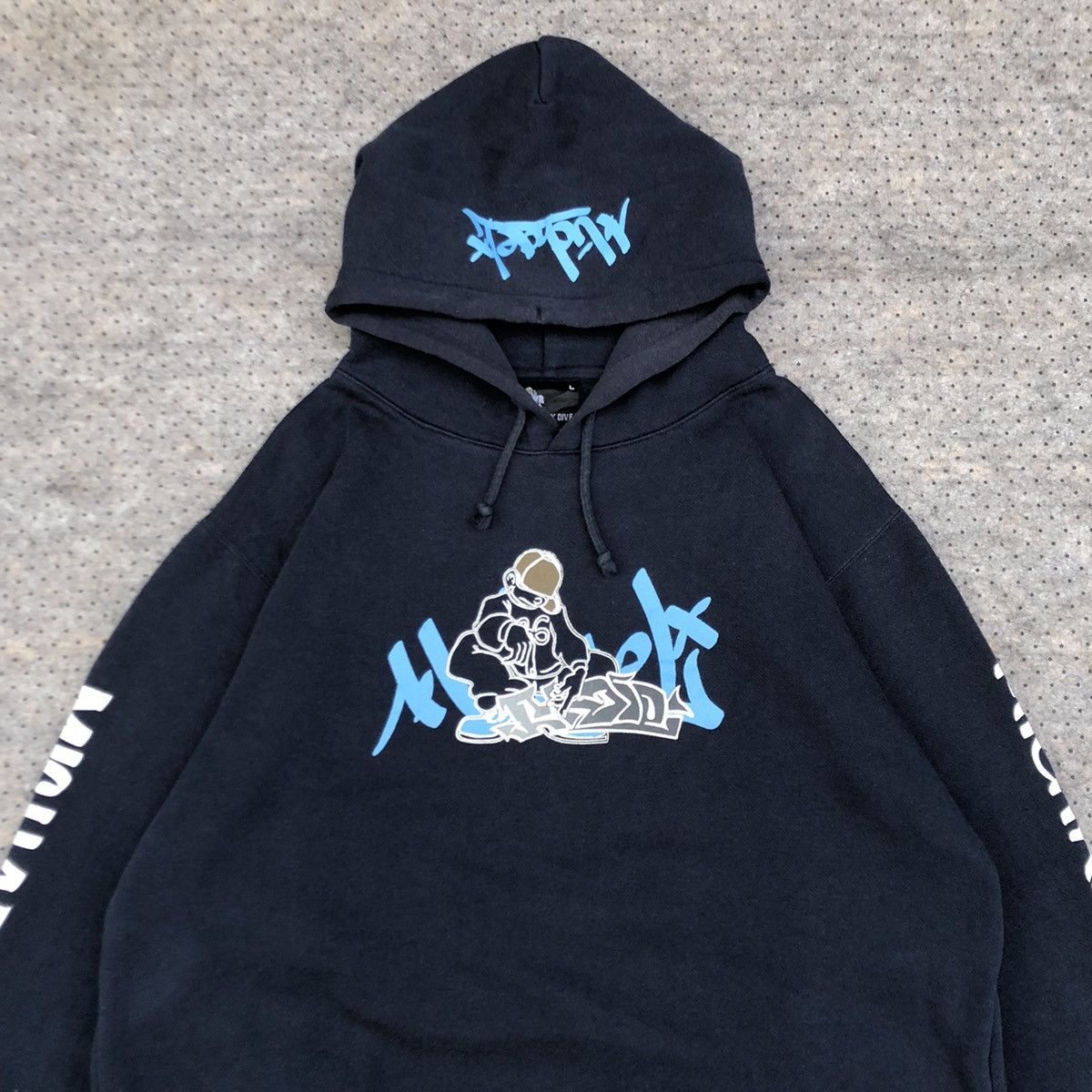 Vintage Vintage y2k Dack Dive Hip Hop Hoodie Size US L / EU 52-54 / 3 - 3 Thumbnail