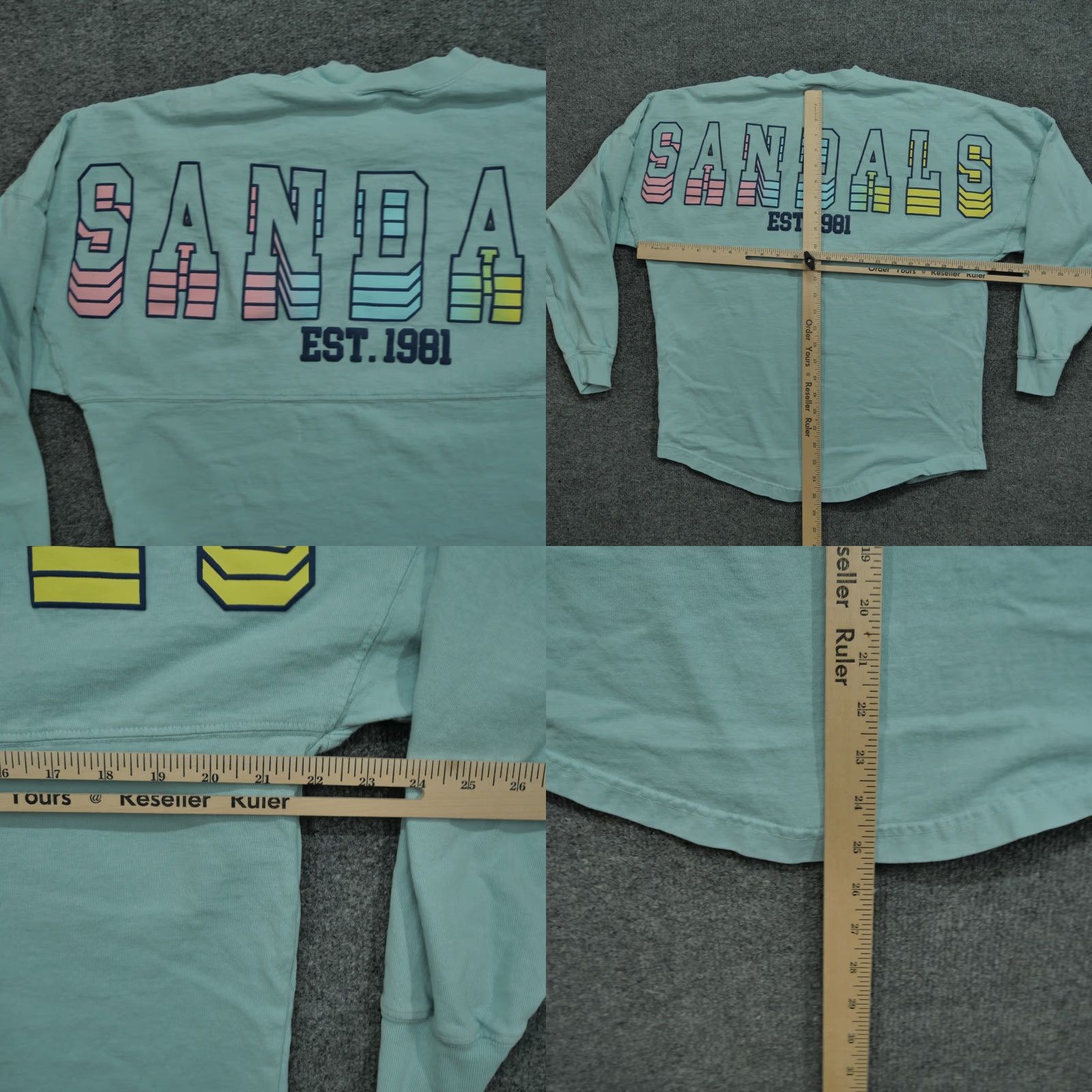 Spell Spirit Jersey Shirt Adult Small Blue Long Sleeve Crew Neck Cotton T-Shirt Mens Vintage? Size US S / EU 44-46 / 1 - 8 Thumbnail