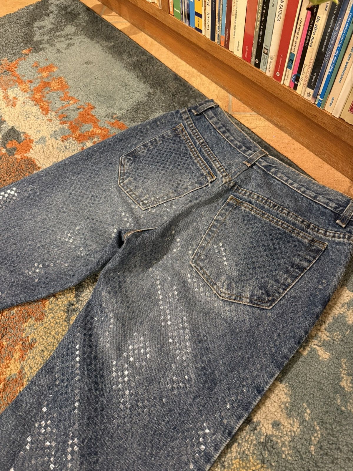 Just Cavalli Archive Roberto Cavalli Vintage Y2K Scale Full print Jeans Size 28" / US 6 / IT 42 - 10 Thumbnail