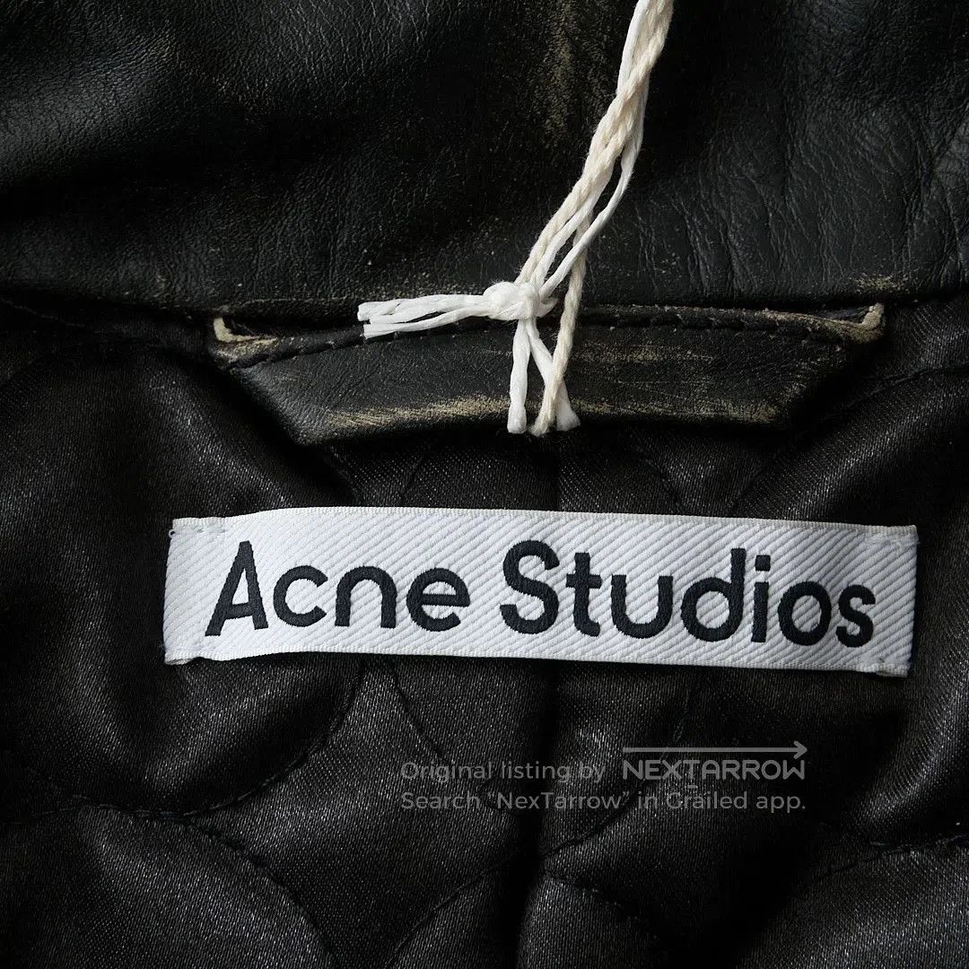 Acne Studios Acne Studios Distressed Leather Jacket. Size US M / EU 48-50 / 2 - 4 Thumbnail