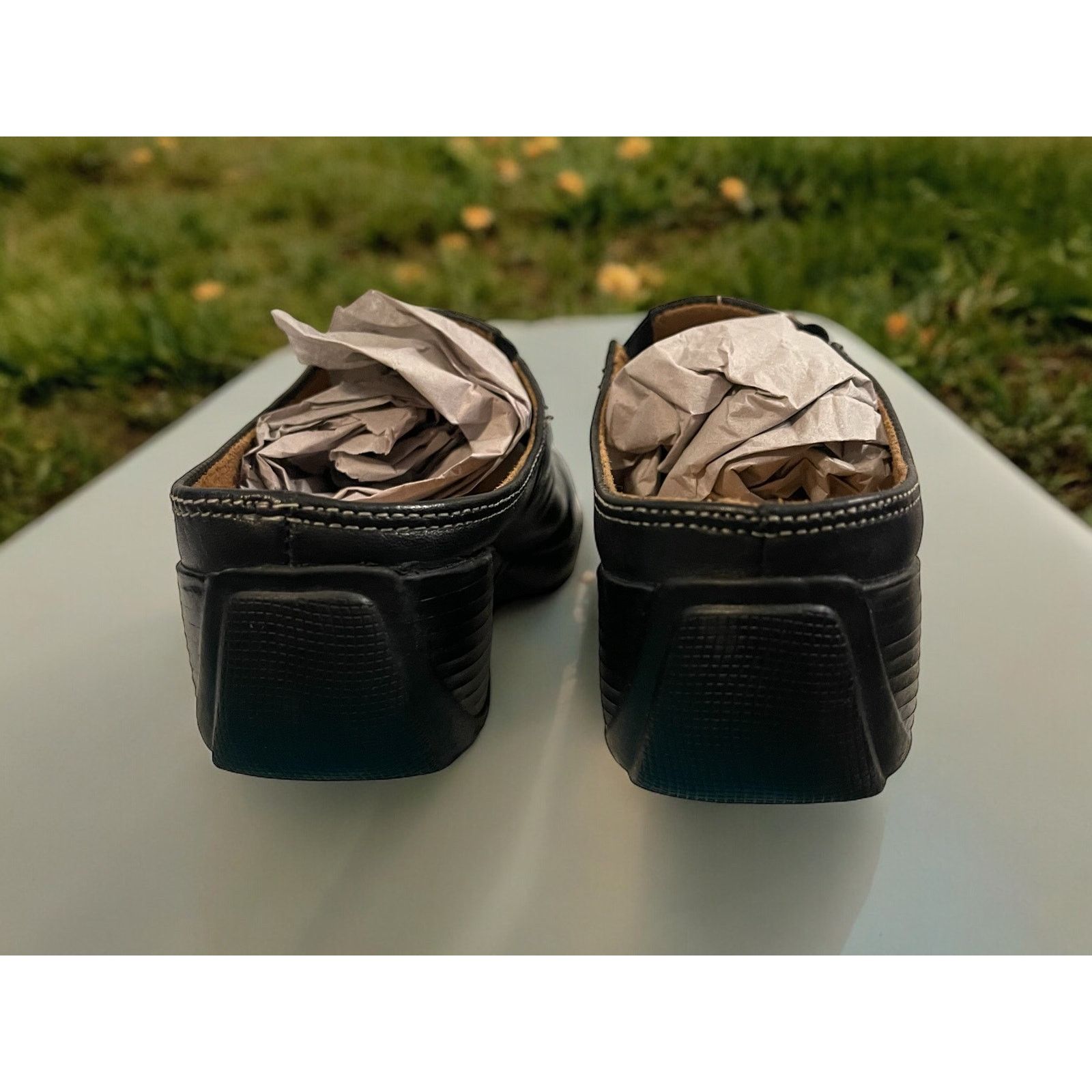 Unknown London Naturalizer Shoes Womens 9.5 M Clogs Mules Black Leather Size US 9.5 / IT 39.5 - 4 Thumbnail