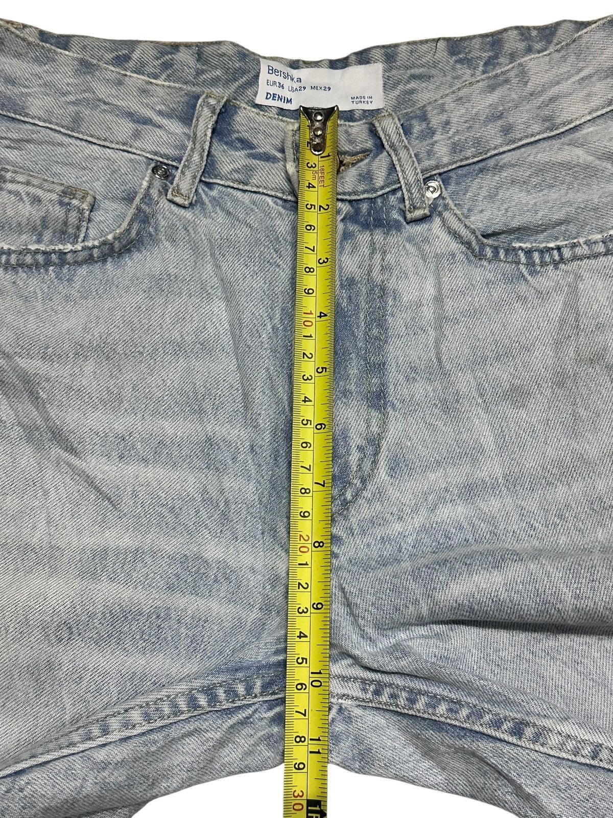 Bershka Bershka Denim Vintage 90's Distressed Ripped Baggy and Faded Size US 29 - 15 Thumbnail