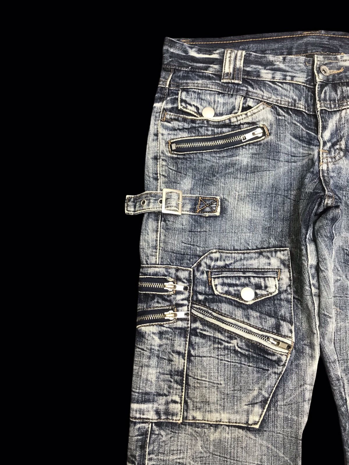 Seditionaries × semanticdesign 💥FLARE💥semantic design SICK FLARE MULTIPOCKETS DENIM F214 Size US 32 / EU 48 - 4 Thumbnail