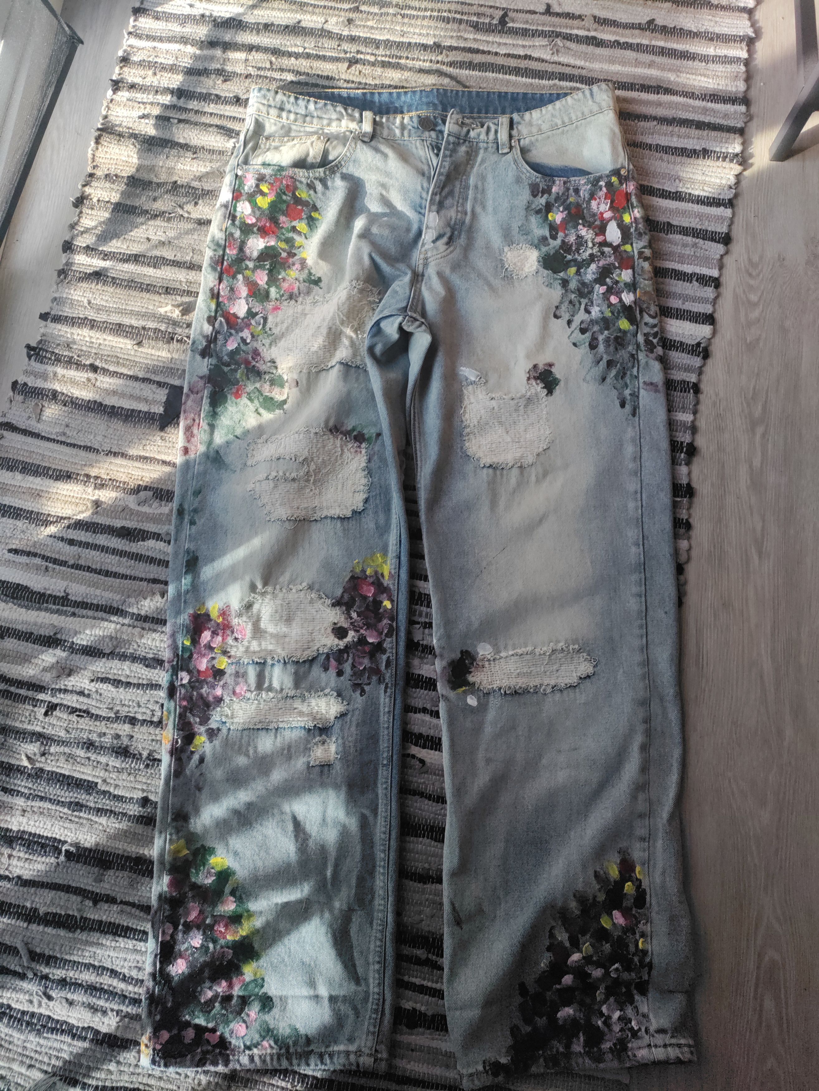Other Painted Jeans Size US 34 / EU 50 - 1 Thumbnail