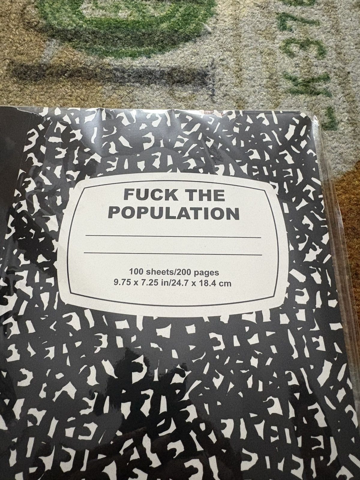 Fuck The Population Fuck The Population Composition Notebook Size ONE SIZE - 2 Thumbnail