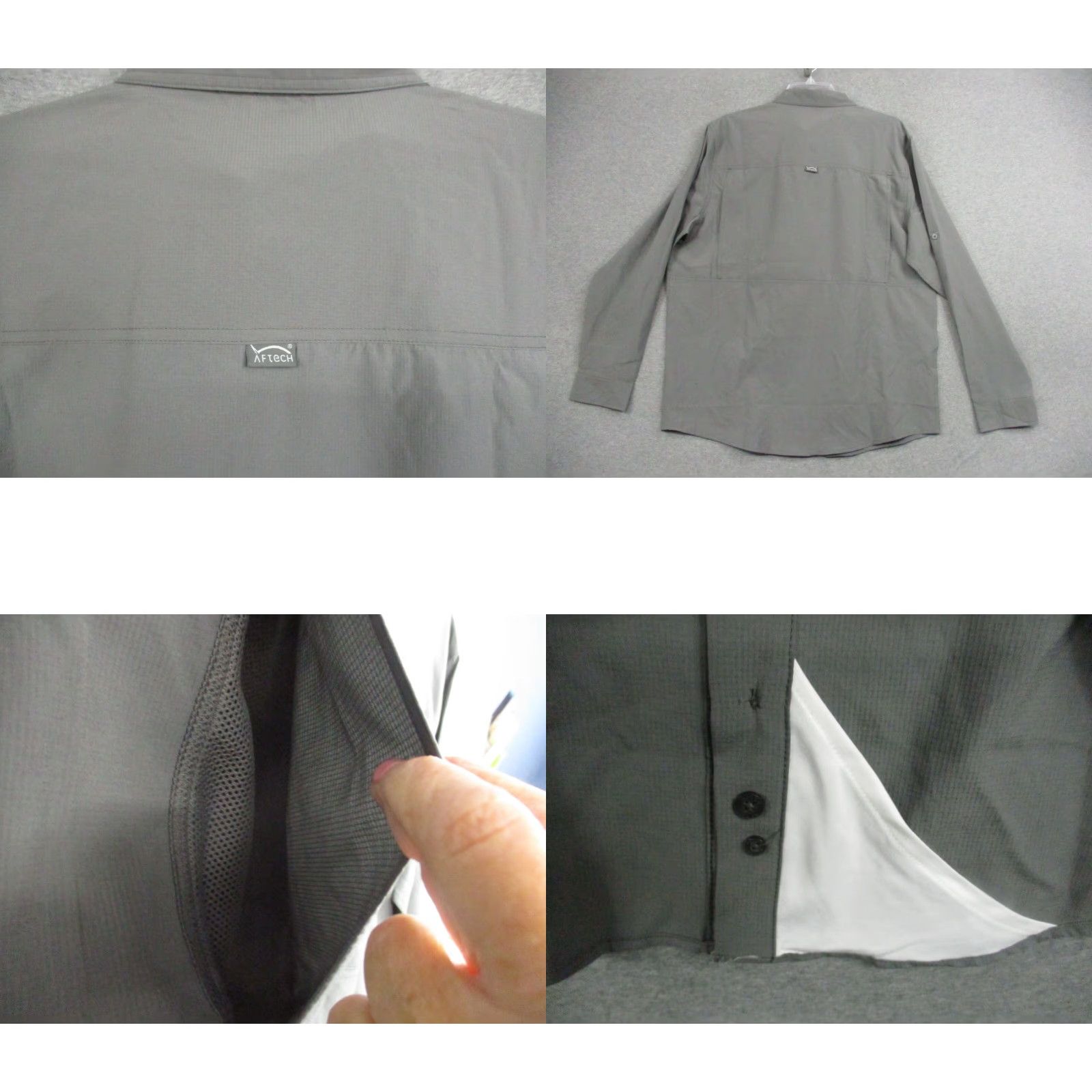 Vintage AFTCO Aftech Vented Shirt L Mens Gray Bassmaster Fishing Shirt Size US L / EU 52-54 / 3 - 8 Thumbnail