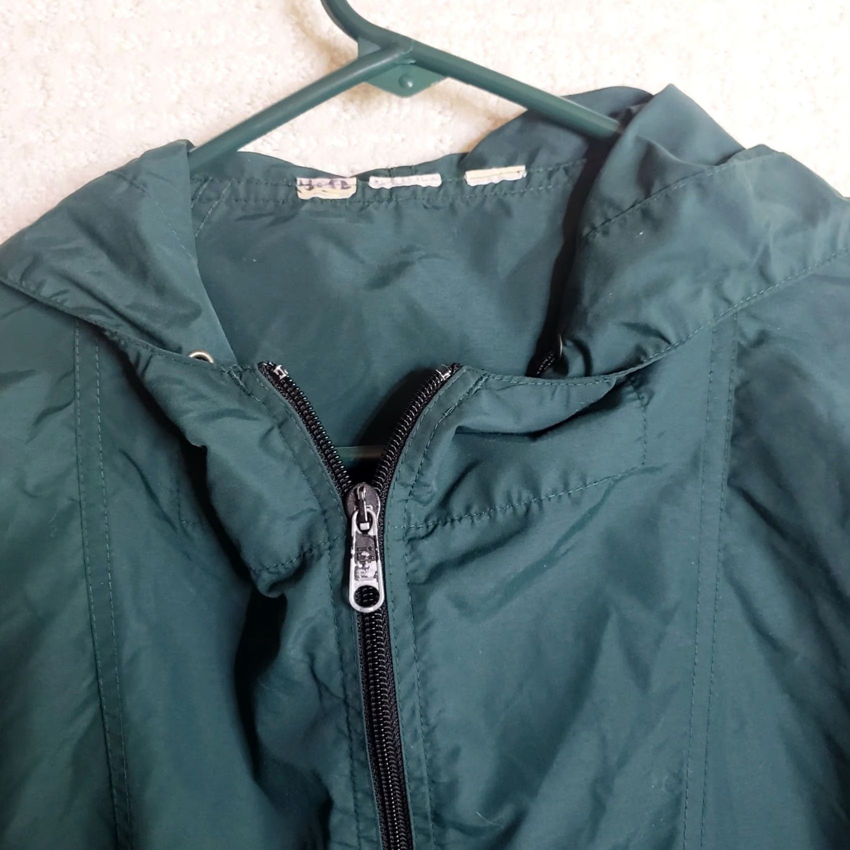 Vintage L.L. Bean Anorak Windbreaker Jacket Women's L Green Lightweight Packable Rain Coat Size L / US 10 / IT 46 - 7 Thumbnail