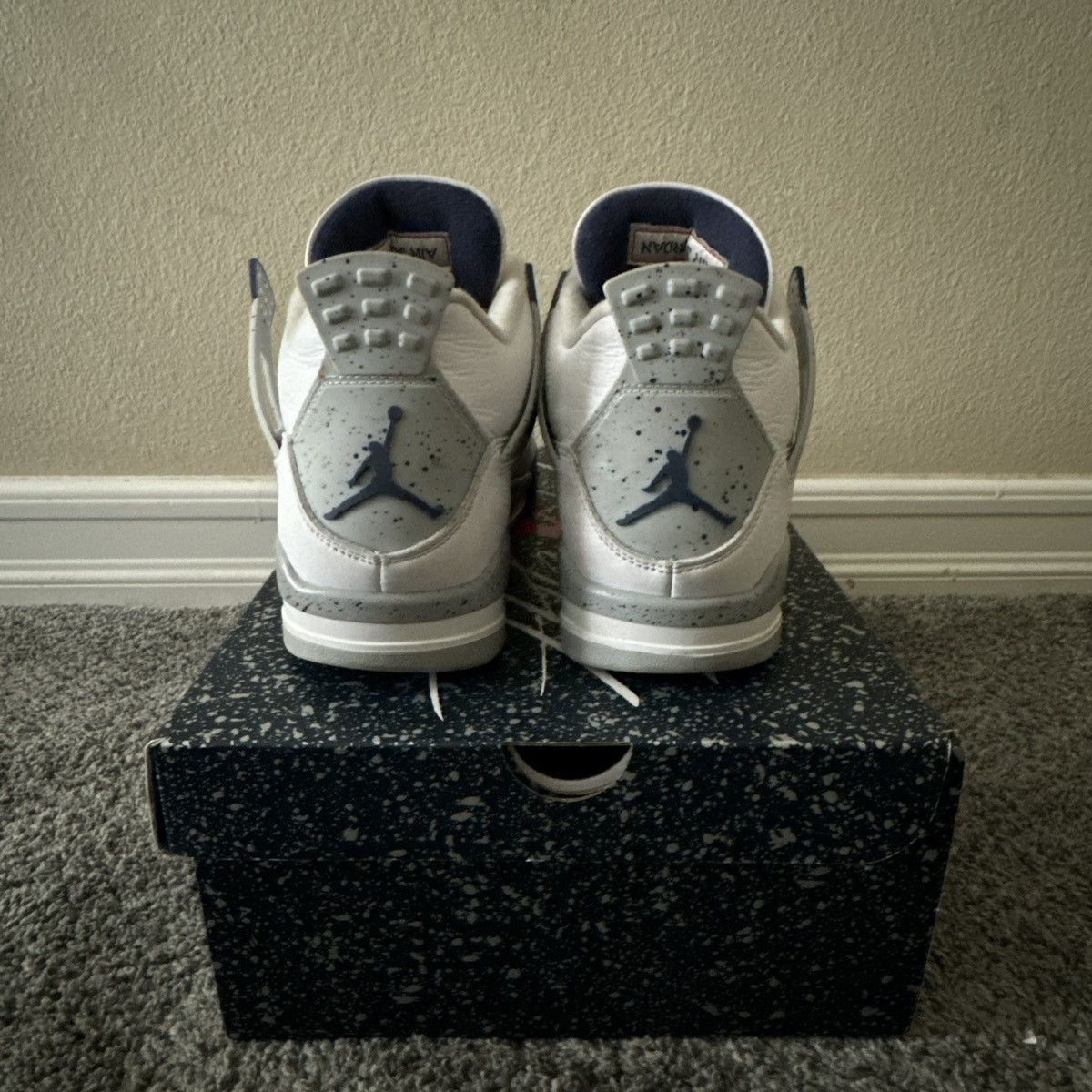 Jordan Brand Air Jordan 4 Retro Midnight Navy Size US 10 / EU 43 - 5 Thumbnail