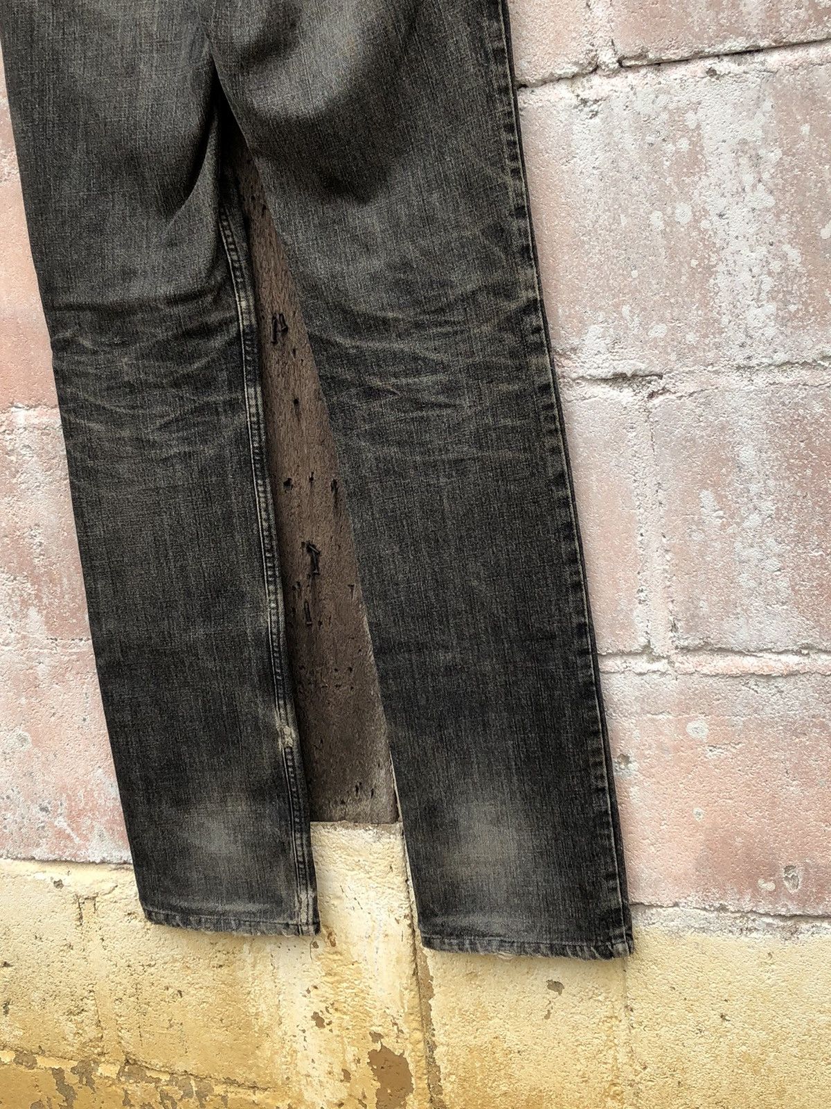 If Six Was Nine × Japanese Brand × Tornado Mart Jeans Lucky Rydy Knee Patch Tornado Mart Japan Black Color Size US 32 / EU 48 - 8 Thumbnail