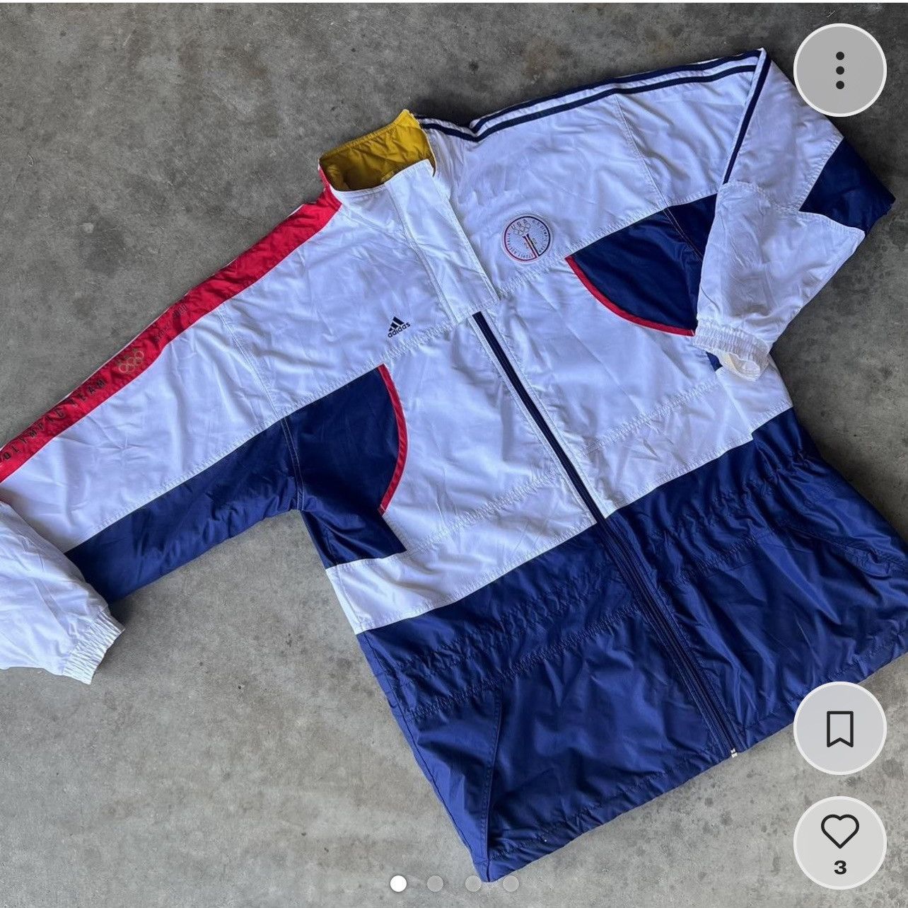 image of USA Olympics x Vintage Usa X Olympics Puffer Jacket Size X - Large in White, Men's