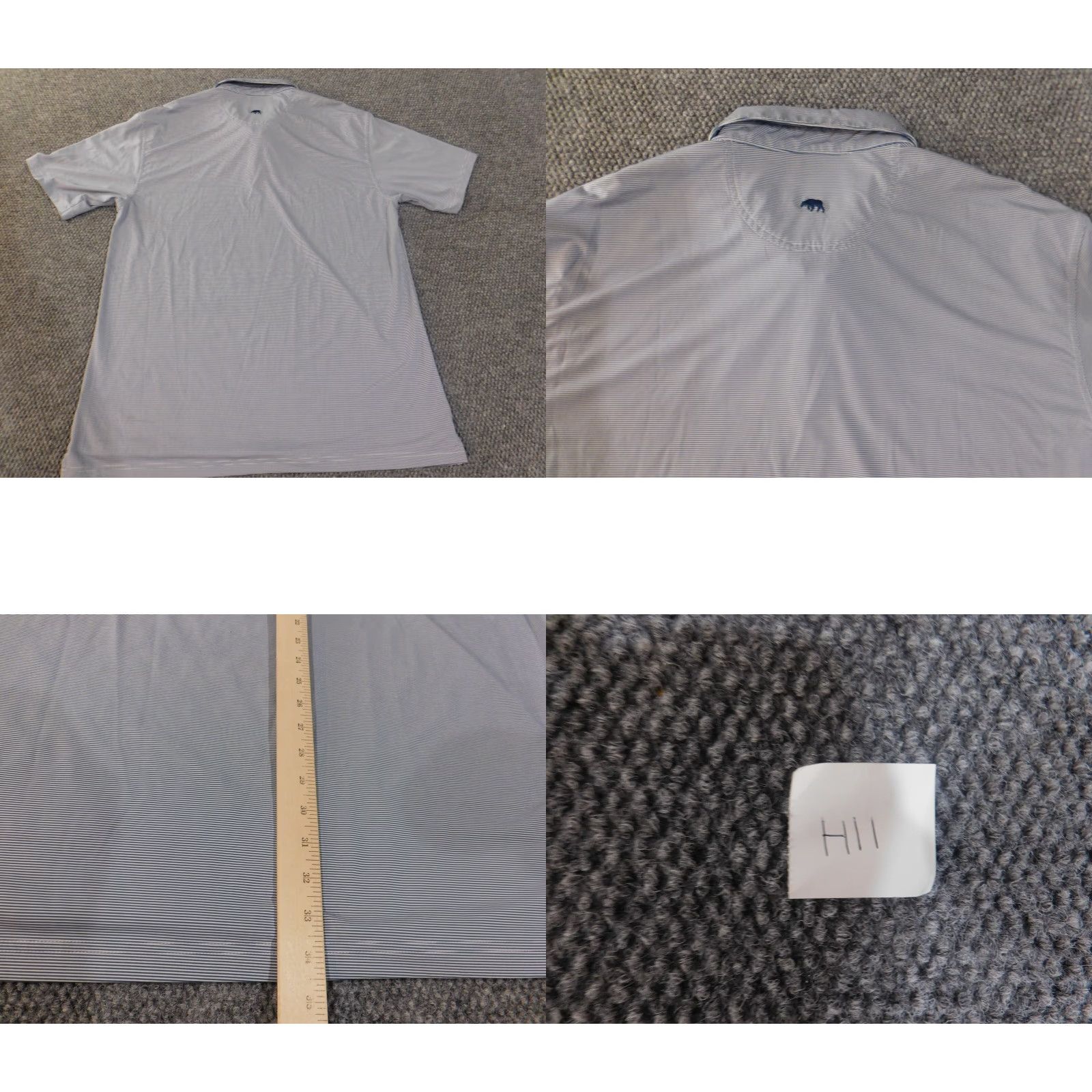 Vintage Onward Reserve Shirt XL Mens Polo Stretch Blue Striped Performance Casual Sports Golf Size US XL / EU 56 / 4 - 8 Thumbnail