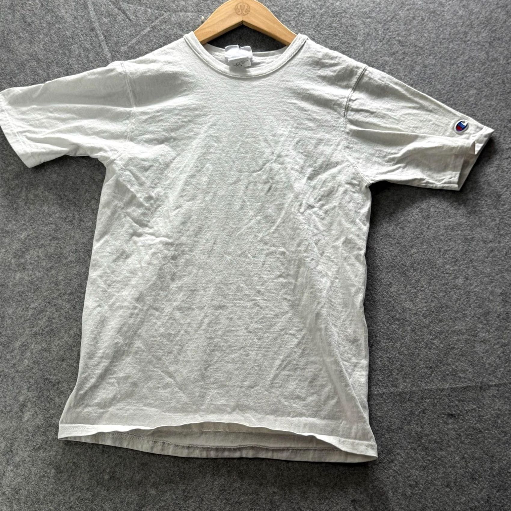 Champion Champion Shirt Mens S White Embroidered C Logo Tee Crewneck Cotton Jersey Size US S / EU 44-46 / 1 - 2 Thumbnail