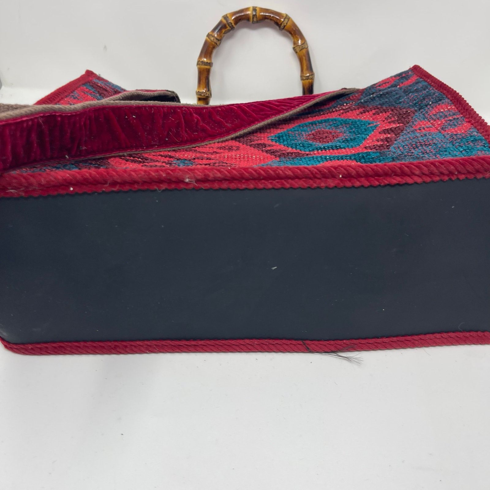 Other New ViaMail Davos Kilim Jaquard bag with bamboo handles Size ONE SIZE - 8 Thumbnail