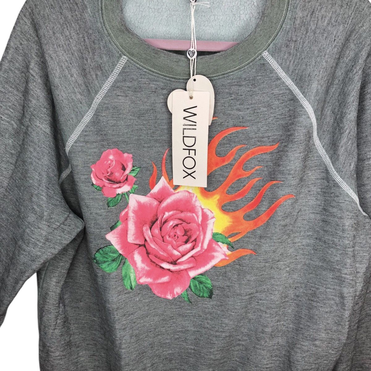 Wildfox Wildfox Rose Blaze Graphic Sweatshirt Size M / US 6-8 / IT 42-44 - 3 Thumbnail