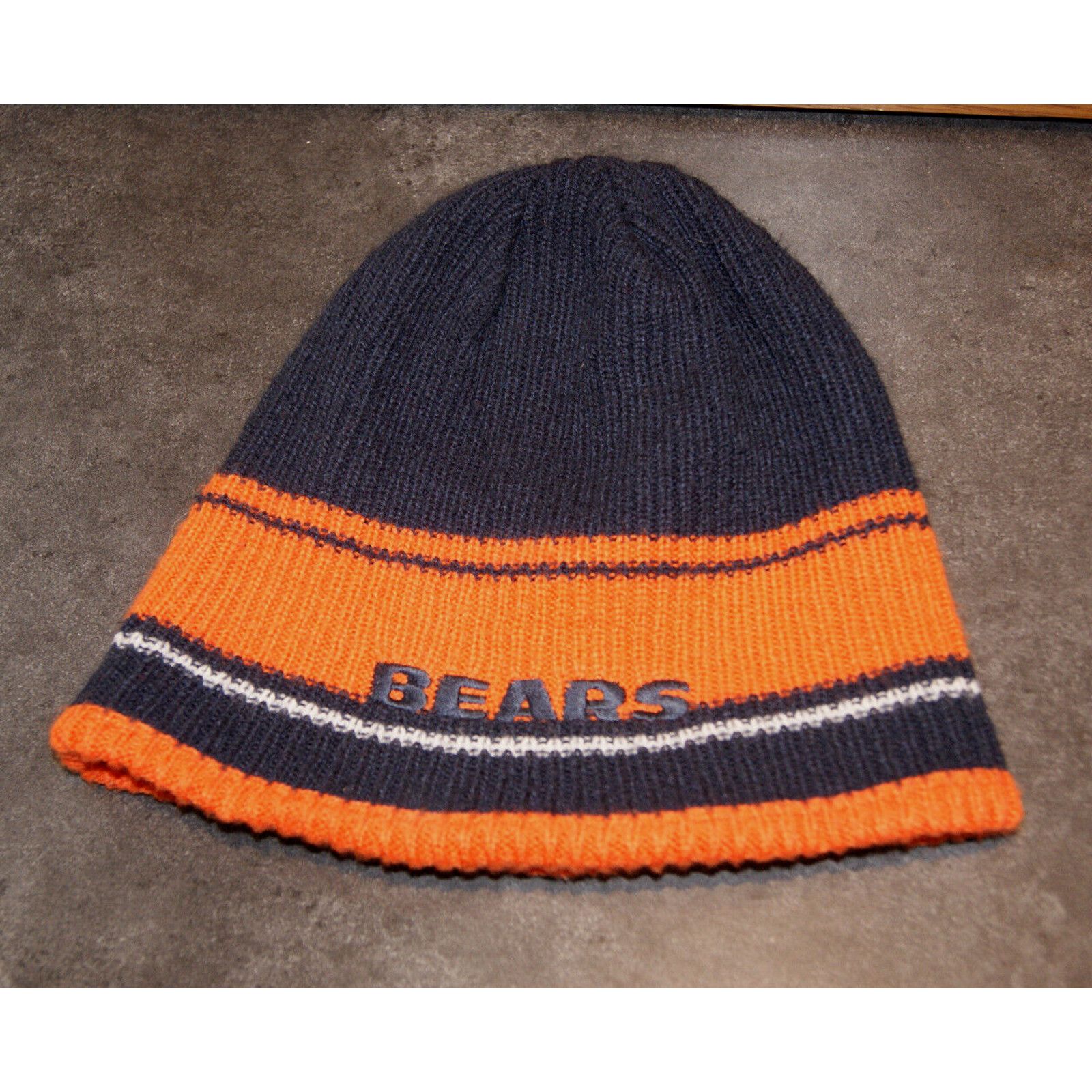 Other VTG Chicago Bears Reversible Winter Knit Beanie Ski Cap Hat Size ONE SIZE - 1 Thumbnail