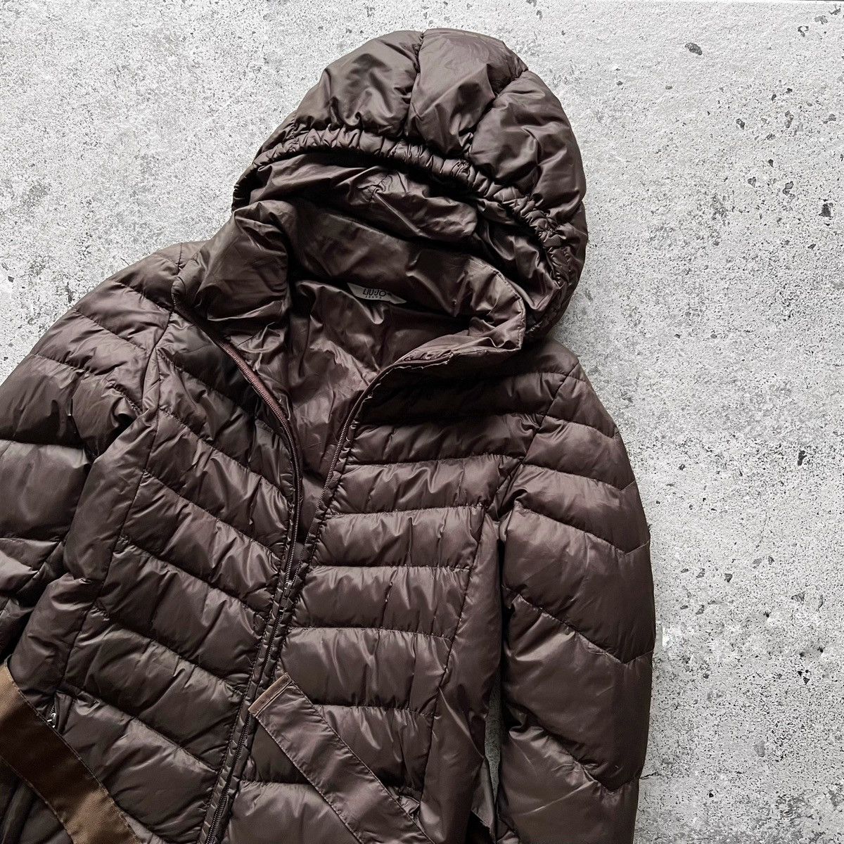 Designer × Liu Jo Liu Jo Women Light Down Full Zip Hooded Puffer Jacket Belted Size S / US 4 / IT 40 - 2 Thumbnail