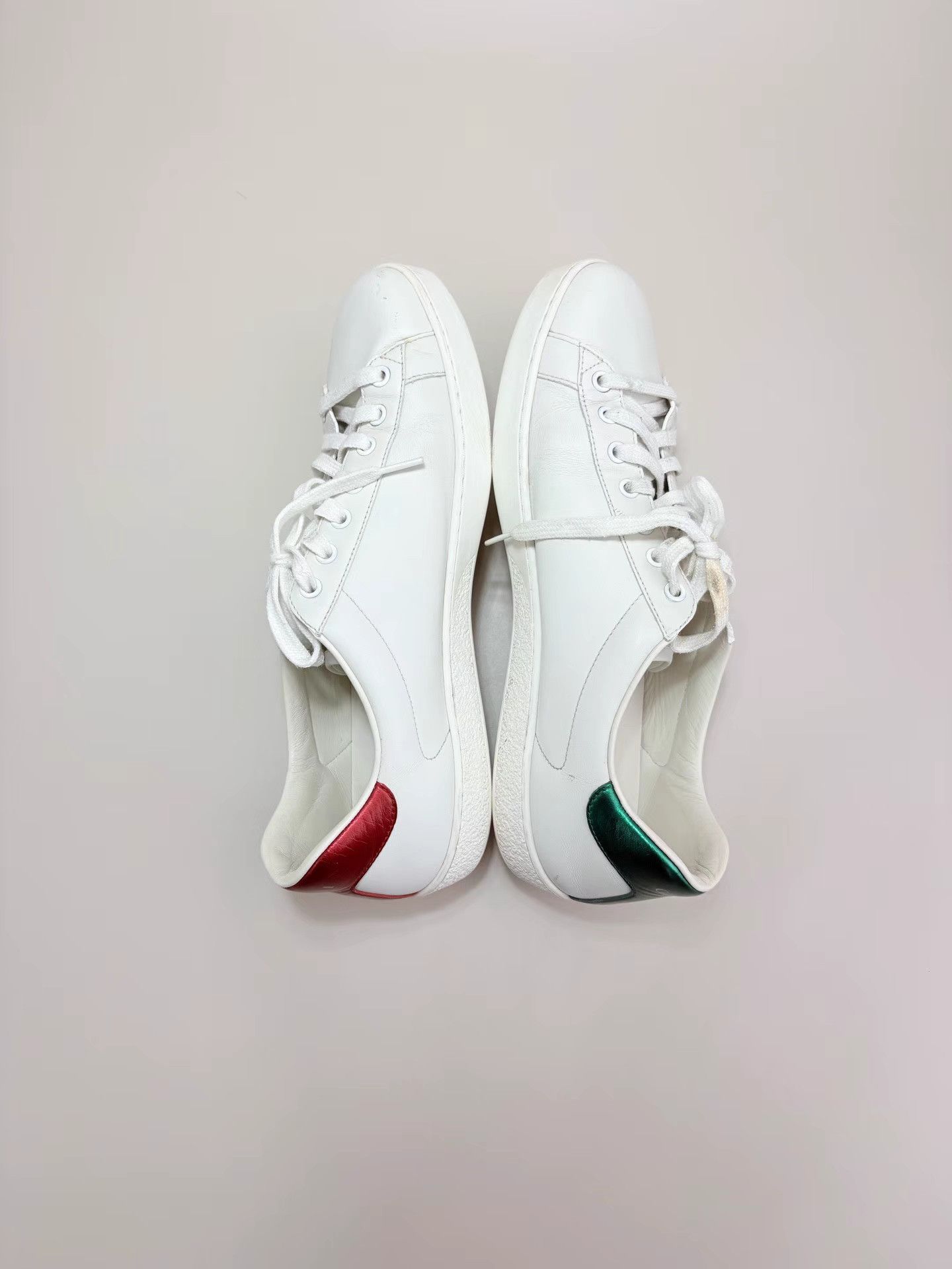 Gucci GUCCI Red and Green Printed ACE Sneakers K1 Size US 9.5 / EU 42-43 - 4 Thumbnail