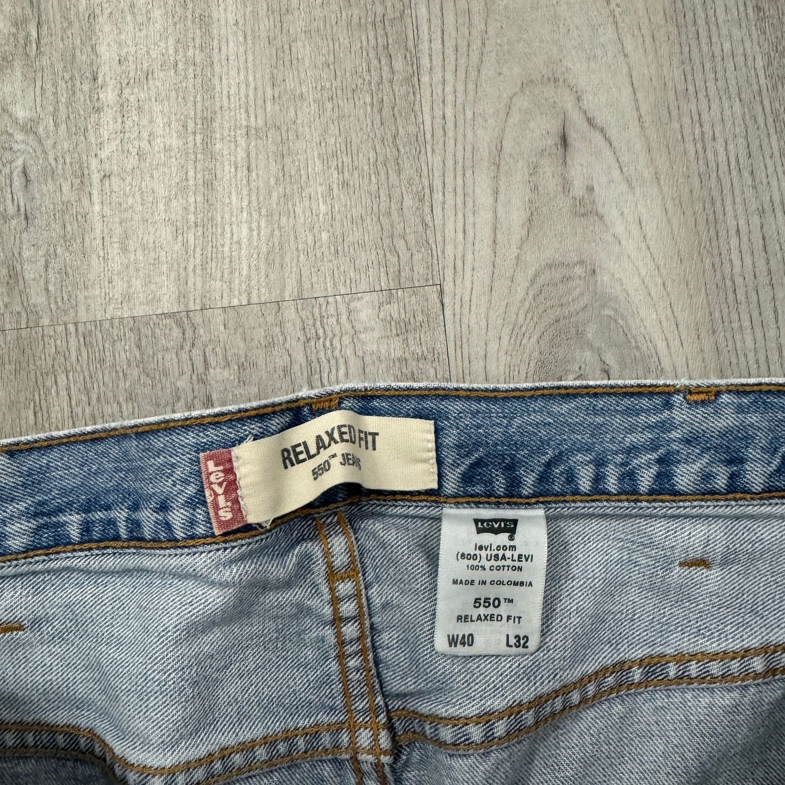 Levi's Vintage Levi's 550 Jeans Men's 40 x 32 Blue Relaxed Fit Size US 40 / EU 56 - 3 Thumbnail