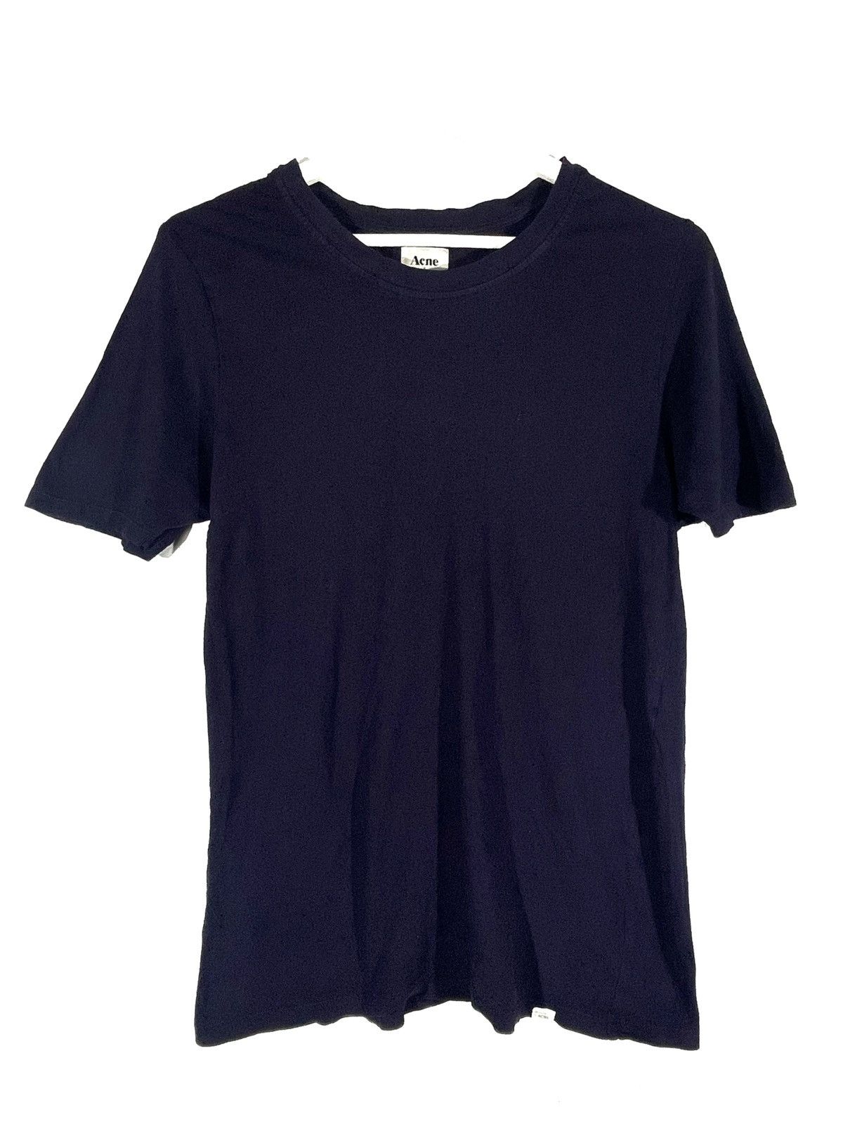 Acne Studios × Designer Acne Basic Pop Tees Less Men Size S Dark Blue Color Cotton Size US S / EU 44-46 / 1 - 1 Thumbnail