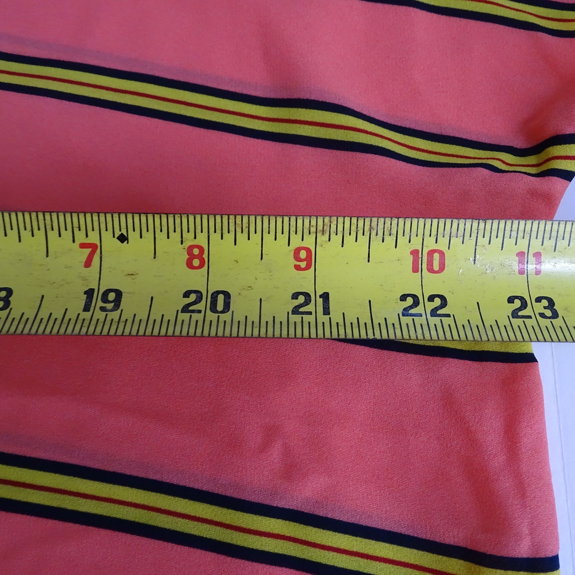Loft Ann Taylor Loft Pink Yellow Striped Short Sleeve Top Size M Size M / US 6-8 / IT 42-44 - 6 Thumbnail
