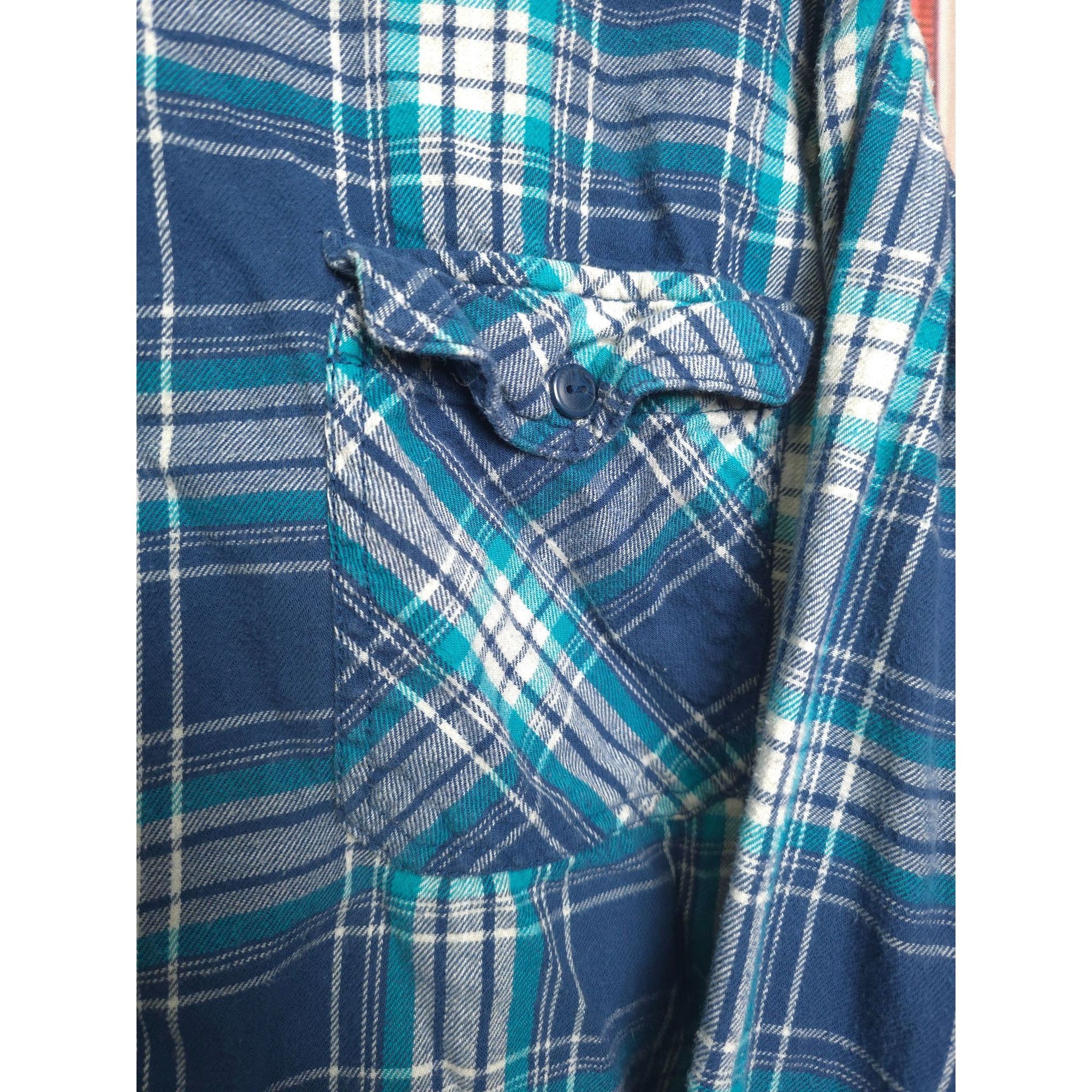 Vintage Vintage Arizona Jeans Co. Mens XXL Plaid Flannel Shirt 90s Size US XXL / EU 58 / 5 - 3 Thumbnail