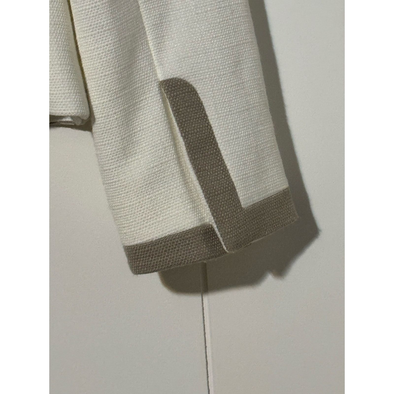 Other Tahari Arthur S Levine Linen Blend Blazer Taupe White Size 8 Size M / US 6-8 / IT 42-44 - 5 Thumbnail