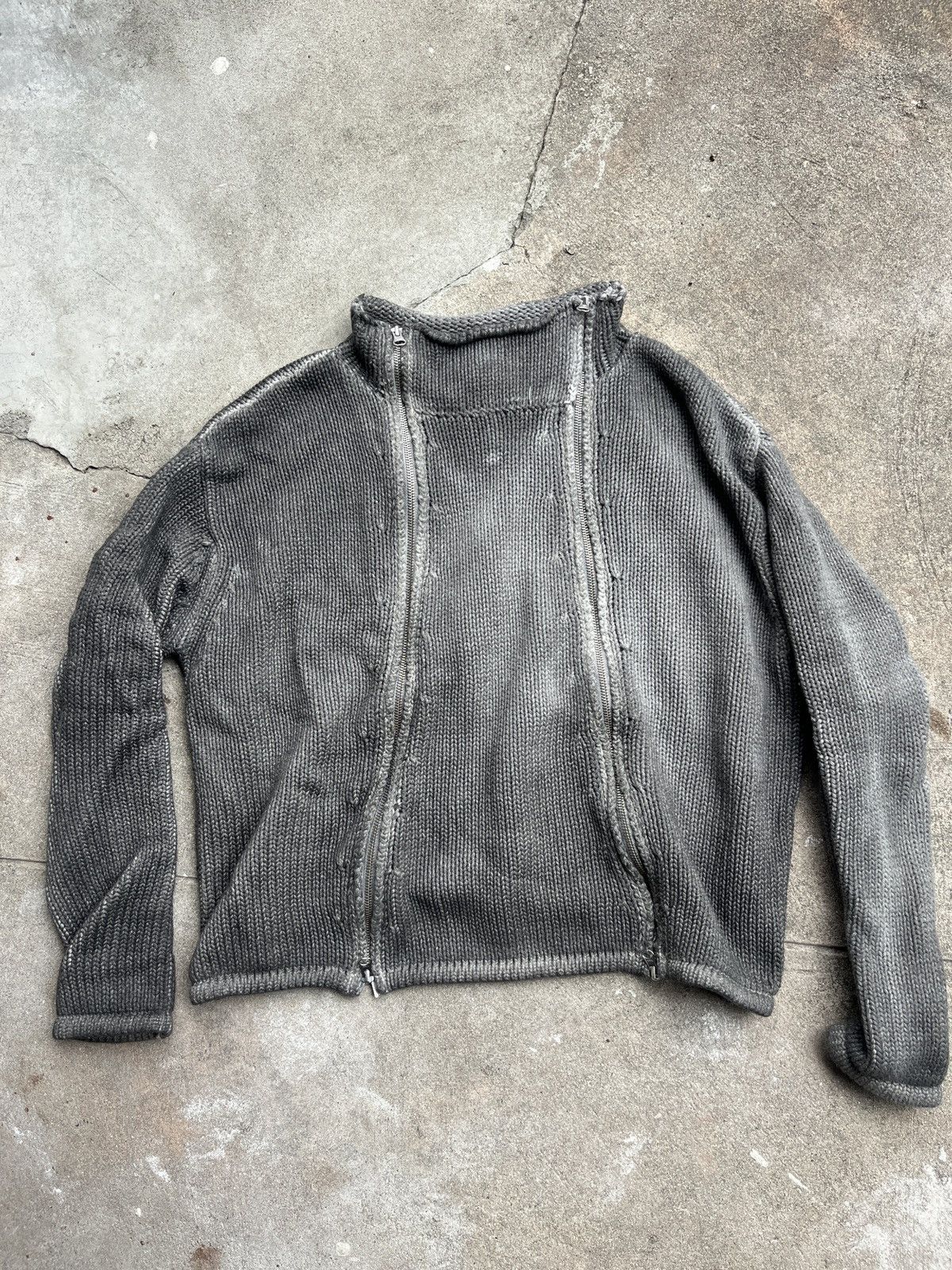 K-Two Studios KTWO Dyed Zip Knit Charcoal | Grailed K-Two Studios KTWO Dyed Zip Knit Charcoal | Grailed