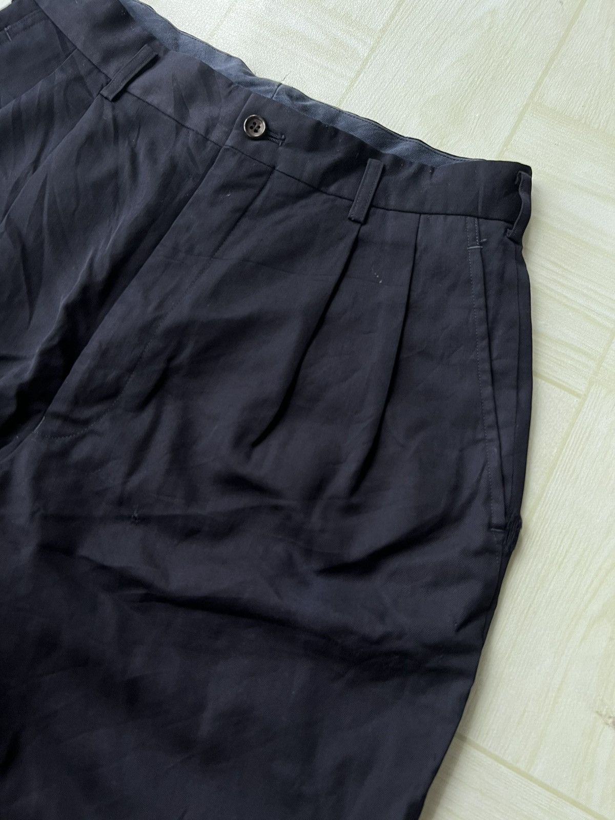 Comme des Garcons Homme Vintage AW88 Comme des Garcons Homme Gabardine Trouser Pants Size US 29 - 5 Thumbnail