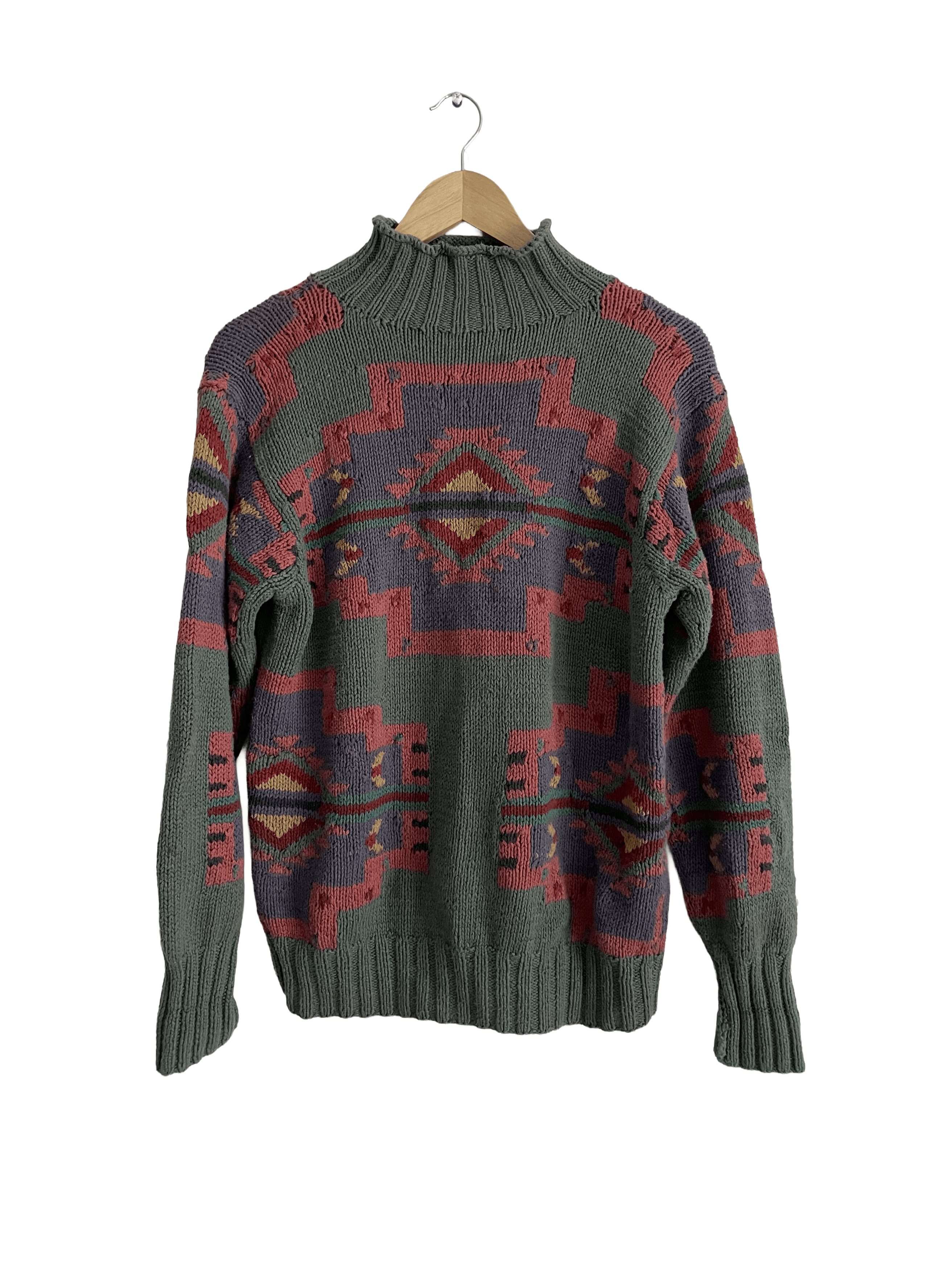 Polo Ralph Lauren 90s polo country indian head knit sweater rl 94