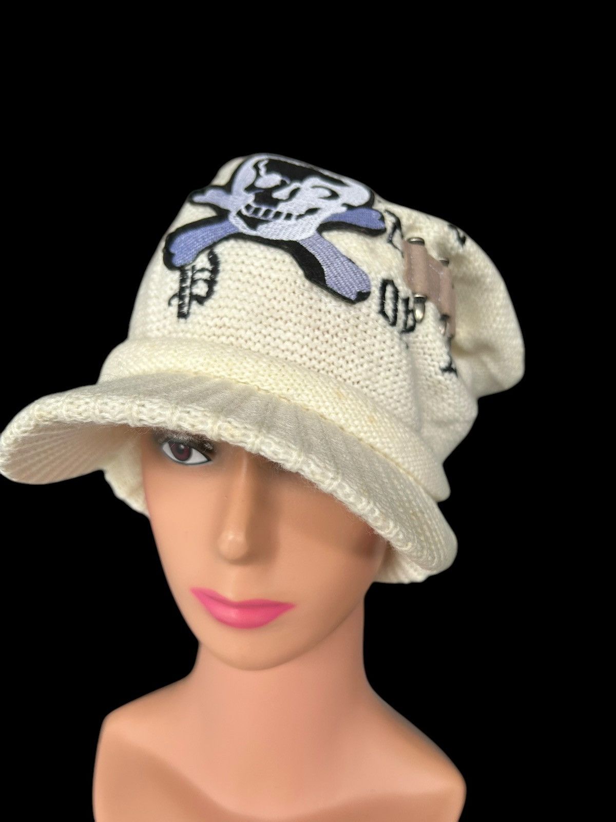 14th Addiction × Japanese Brand × Le Grande Bleu (L.G.B.) Skull Japanese Punk Bondage Style Big Hats ☠️☠️🎌 Size ONE SIZE - 8 Thumbnail