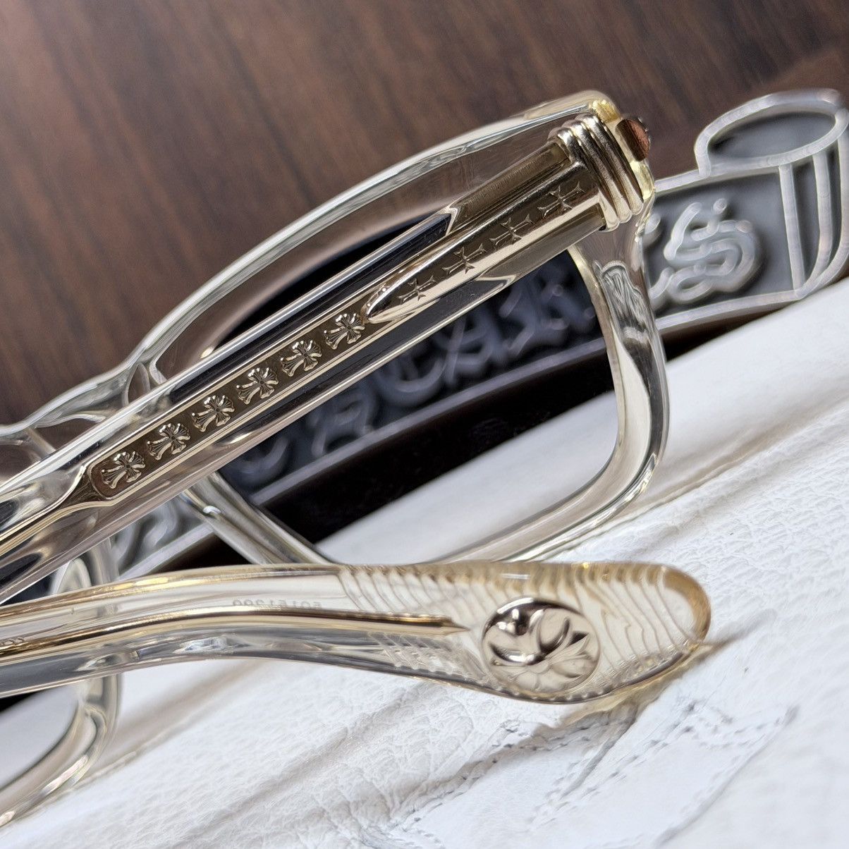 Chrome Hearts Chrome Hearts TRYPOLEAGAIN Glasses Size ONE SIZE - 12 Thumbnail