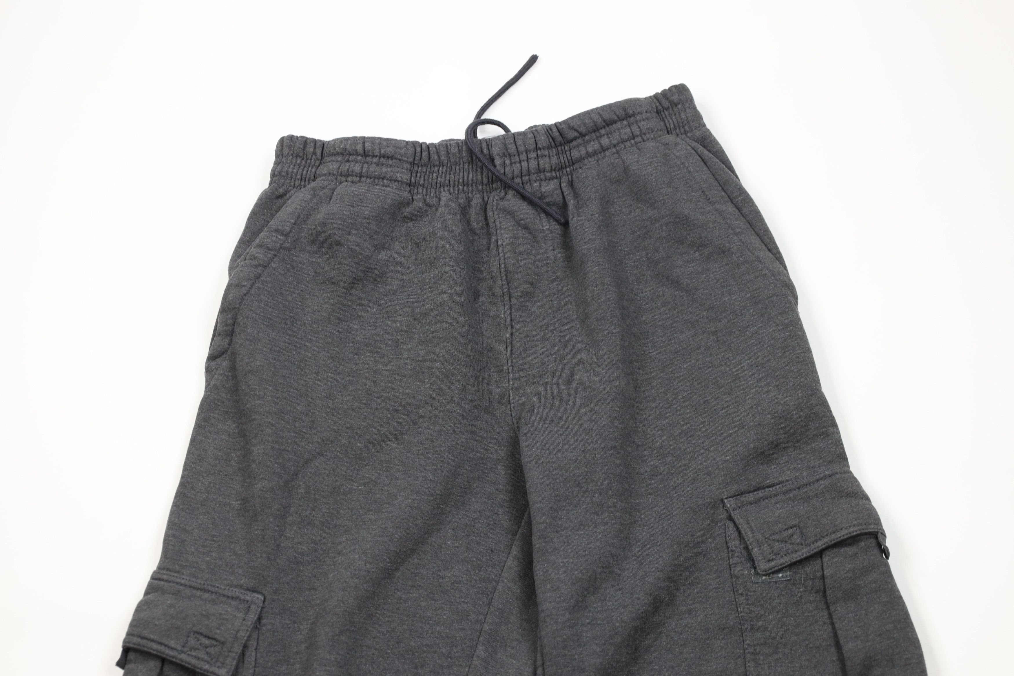 Vintage Vintage 90s Y2K Streetwear Heavyweight Leg Cargo Sweatpants Size US 36 / EU 52 - 2 Thumbnail