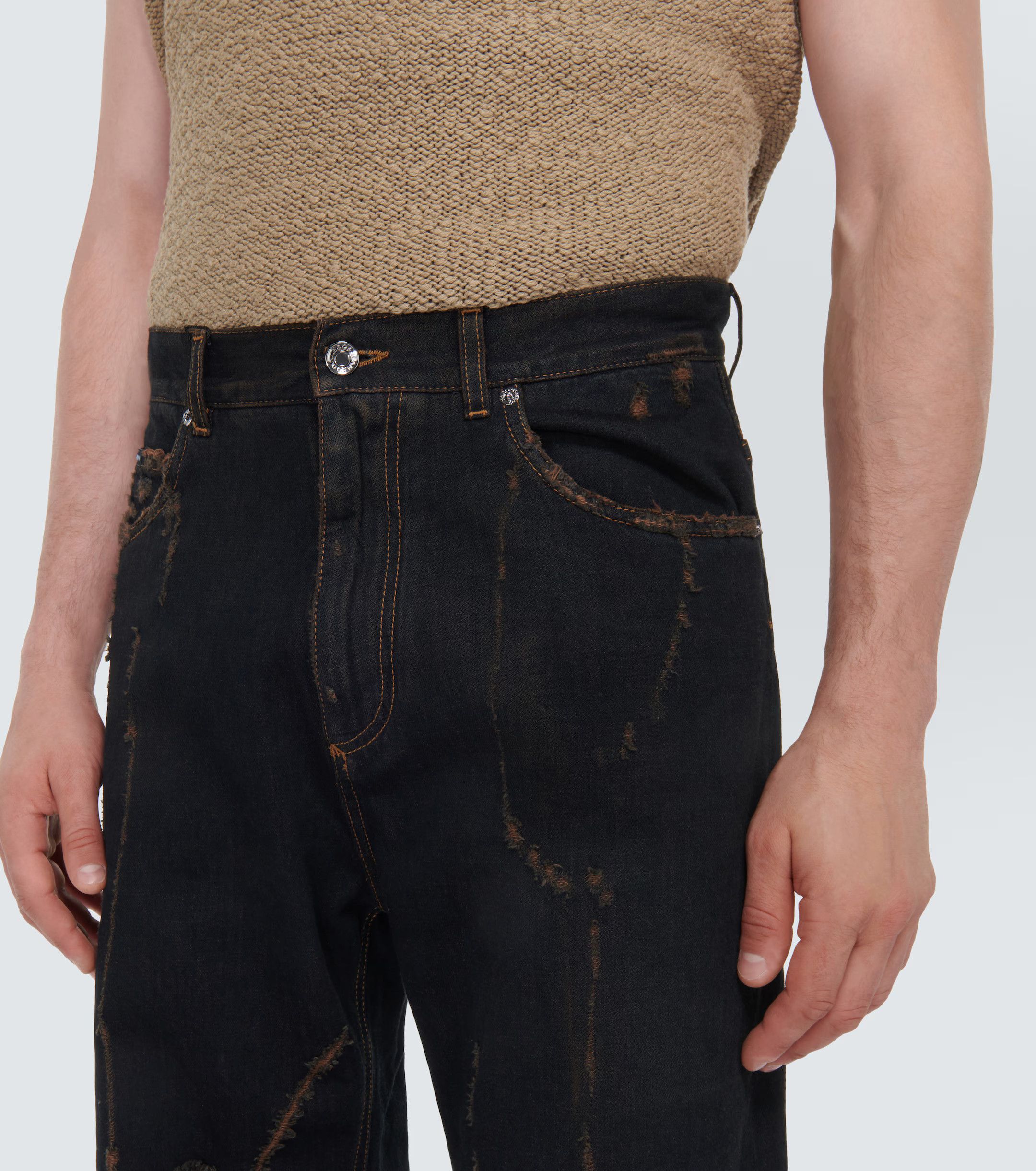 Dolce & Gabbana o1y0125 Logo Jeans in Black Size US 32 / EU 48 - 4 Thumbnail