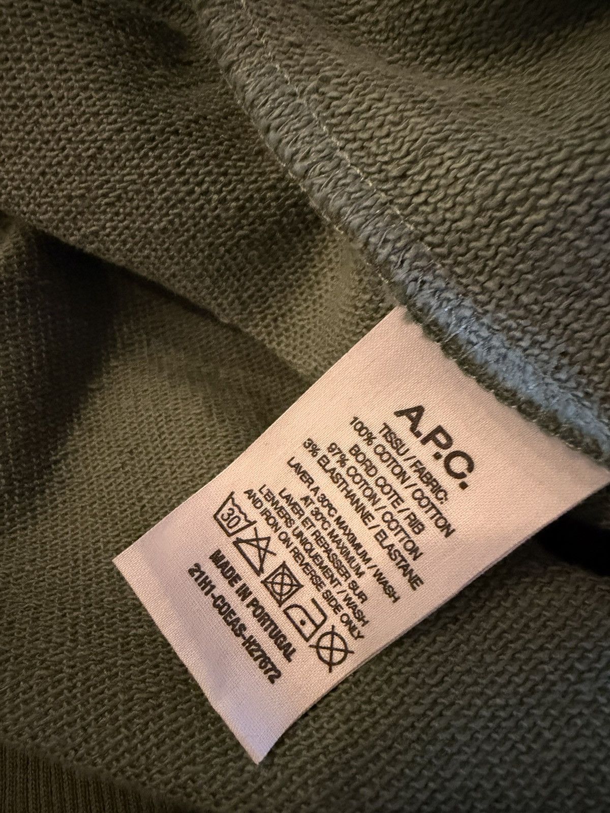 A.P.C. APC blue green hoodie Size US XL / EU 56 / 4 - 4 Thumbnail