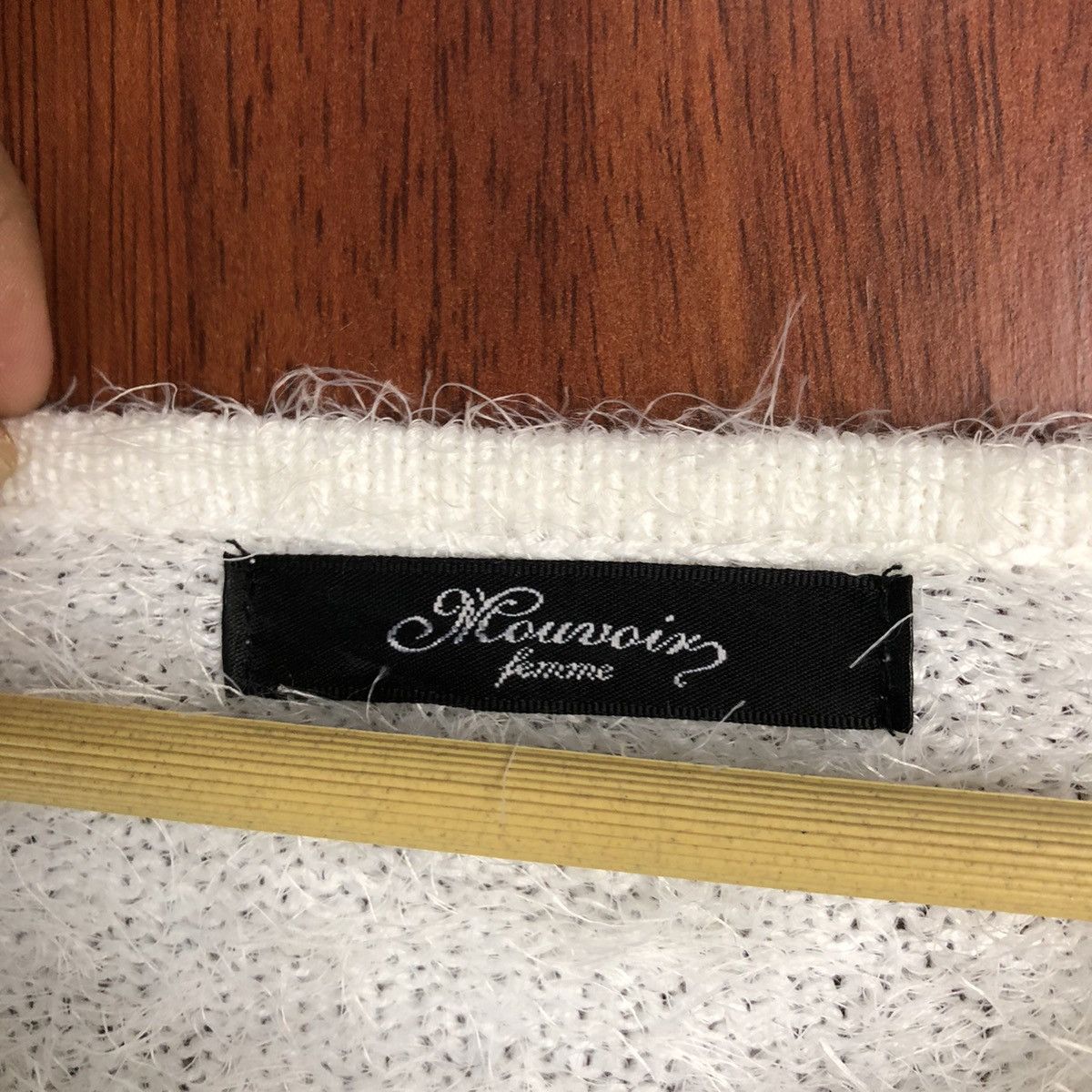 Aran Isles Knitwear Mounior White Mohair Knitwear #938 Size M / US 6-8 / IT 42-44 - 7 Thumbnail