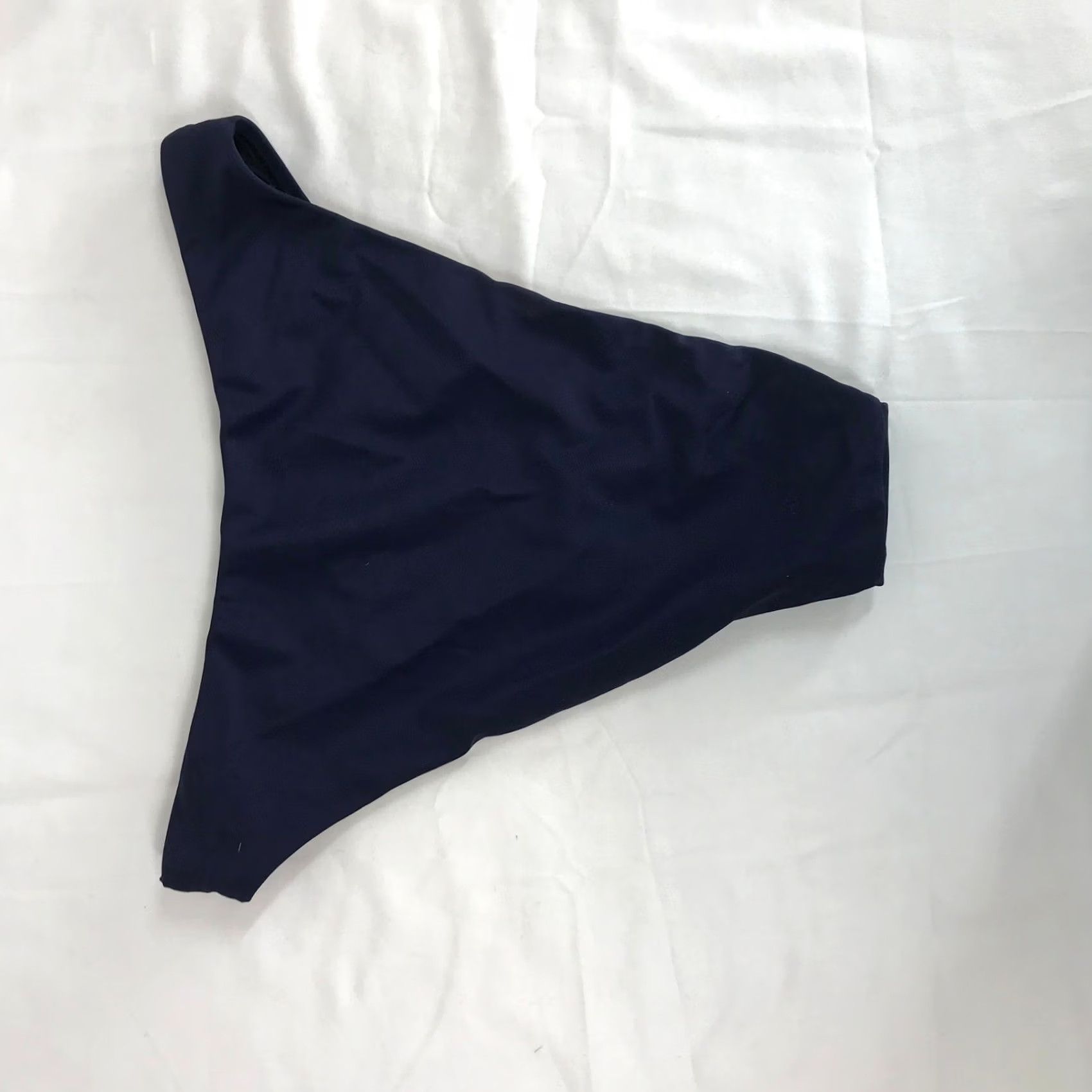 J.Crew VINTAGE? No — J.Crew Re-imagined High-Waisted Bikini Bottom Navy Blue XS Sustainable Swimwear Size 26" / US 2 / IT 38 - 4 Thumbnail