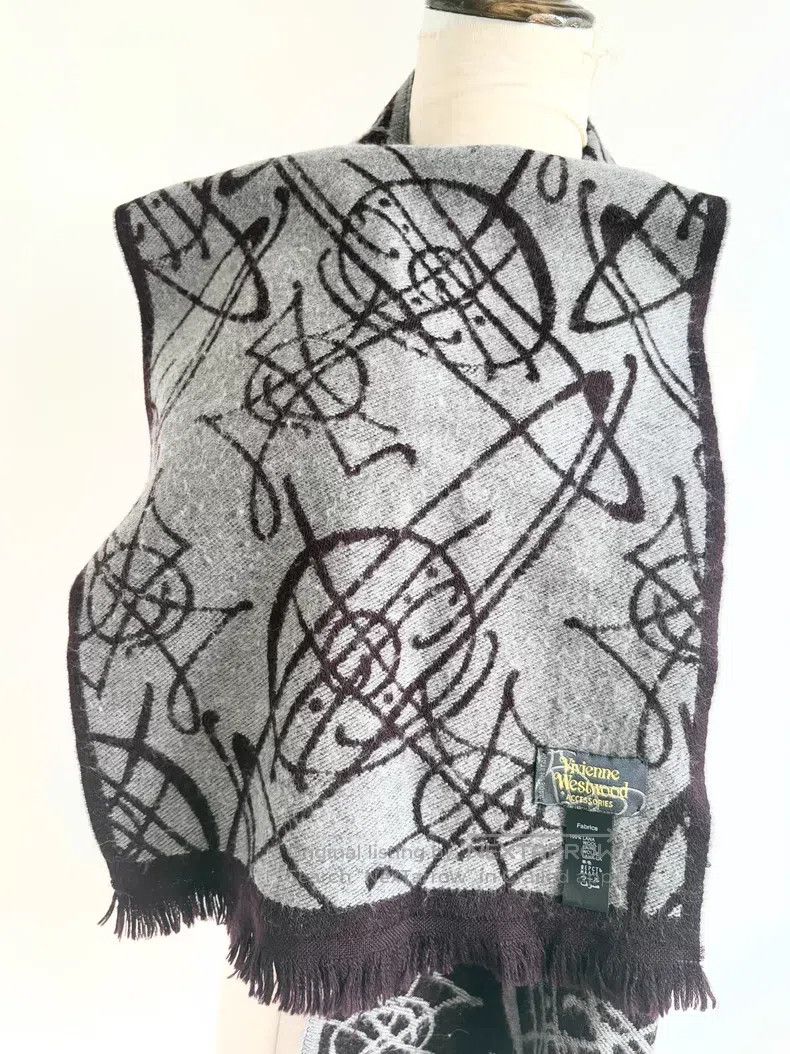 Vivienne Westwood Vivienne Westwood Gray Double-sided Full-print Big Saturn Size ONE SIZE - 3 Thumbnail
