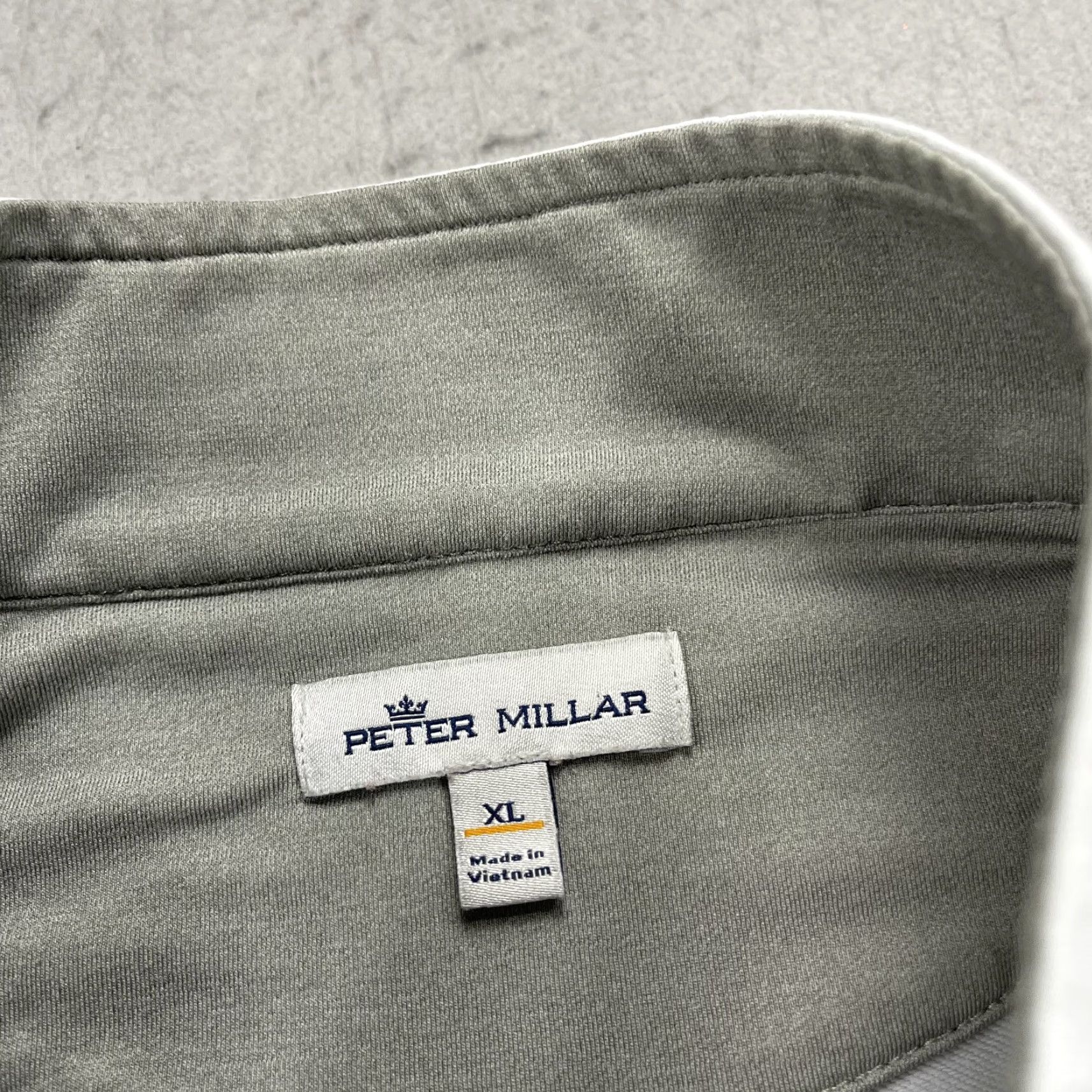 Peter Millar PETER MILLAR JACKET Mens XL Gray Stretch Perth Performance Golf 1/4 Quarter Zip Shirt Size US XL / EU 56 / 4 - 4 Thumbnail