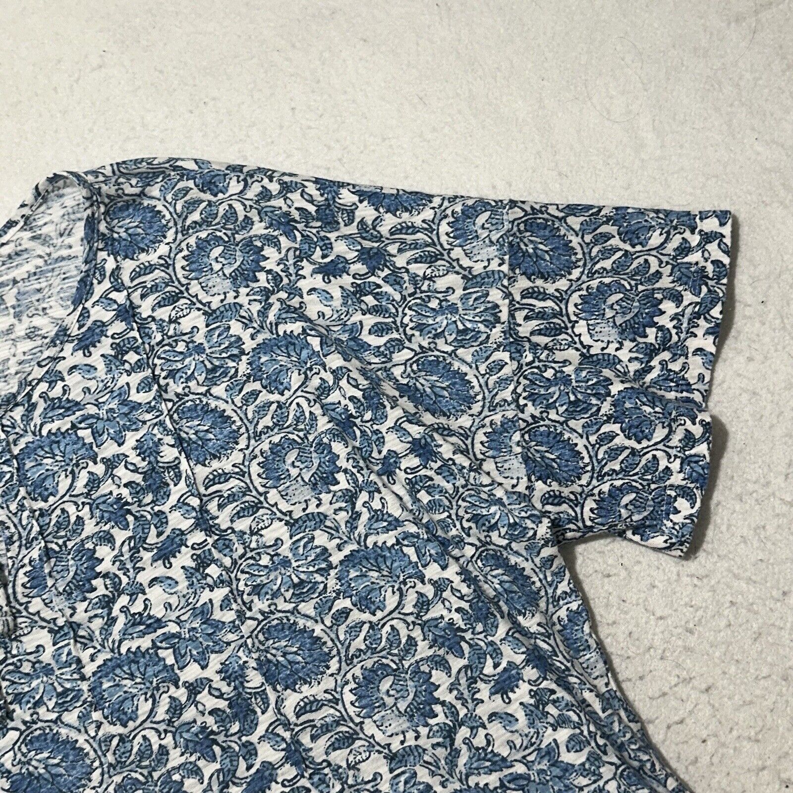 Lucky Brand Lucky Brand Large Floral Blouse Tie Front Paisley Top Size L / US 10 / IT 46 - 5 Thumbnail