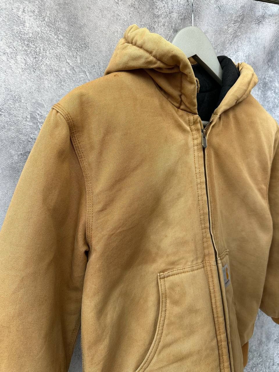 Carhartt × Vintage Carhartt Detroit Vintage Beige Jacket Bomber Y2K Long Sleeve Size XS / US 0-2 / IT 36-38 - 4 Thumbnail