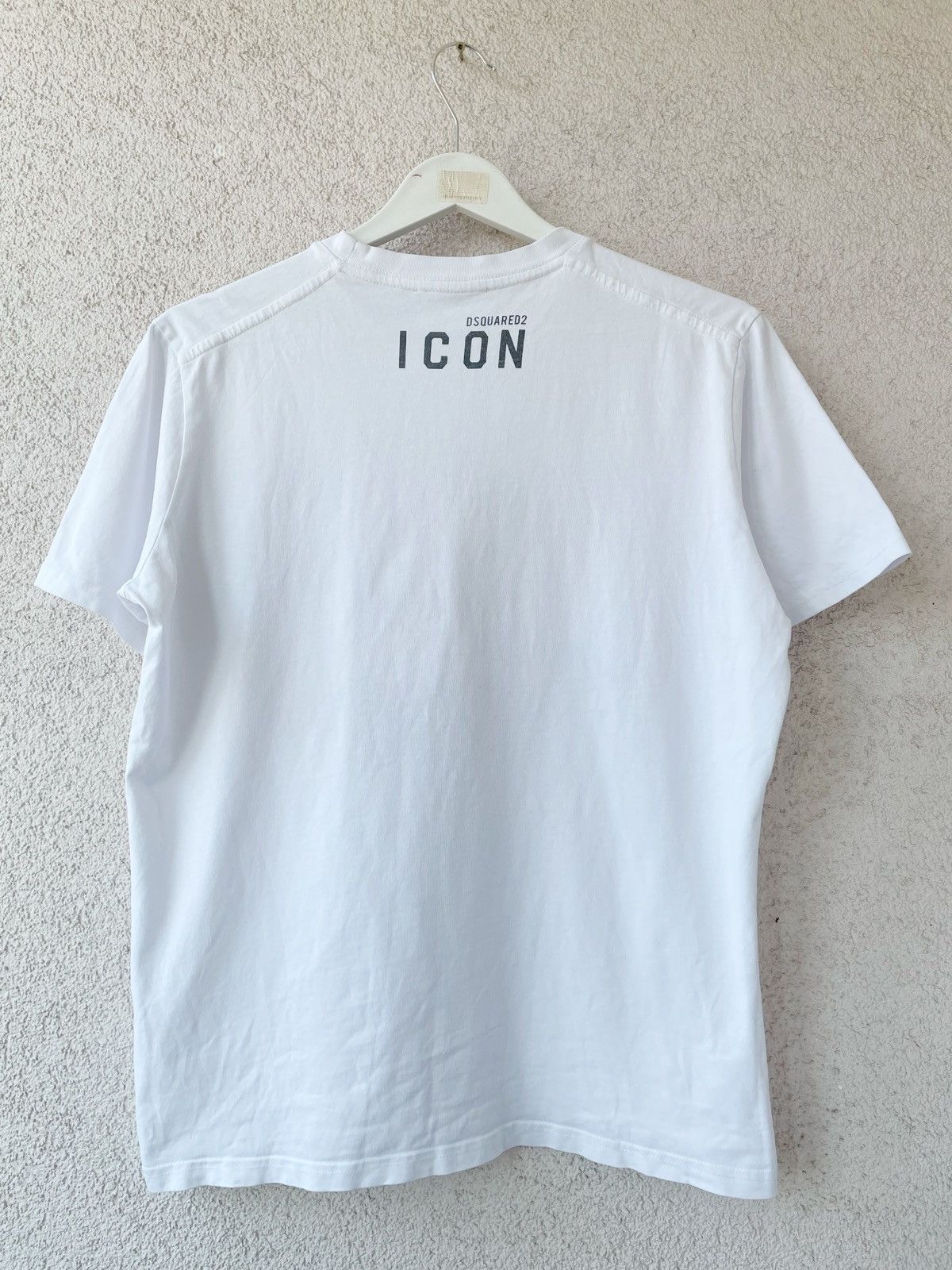 Dsquared2 Dsquared2 Dog ICON Big Logo White Men T-Shirt Size L-XL Size US L / EU 52-54 / 3 - 11 Thumbnail