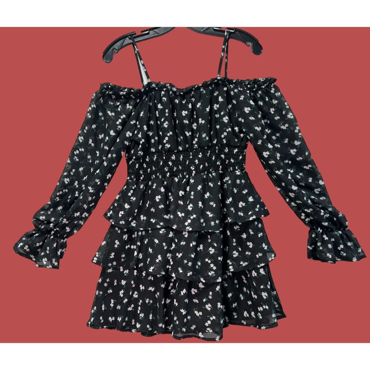 rue21 Rue 21 - Women's Boho Sleeve Ballerina Dress - Black - Small Size S / US 4 / IT 40 - 3 Thumbnail