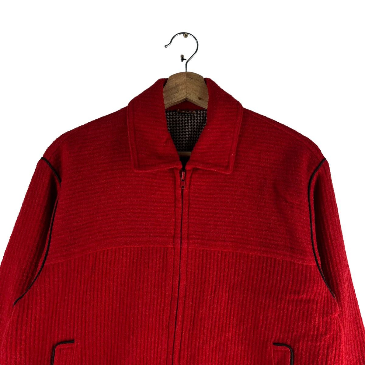 Japanese Brand 🔥VINTAGE BOMBER JACKET HIGH FASHION RICH RED Size US M / EU 48-50 / 2 - 2 Thumbnail