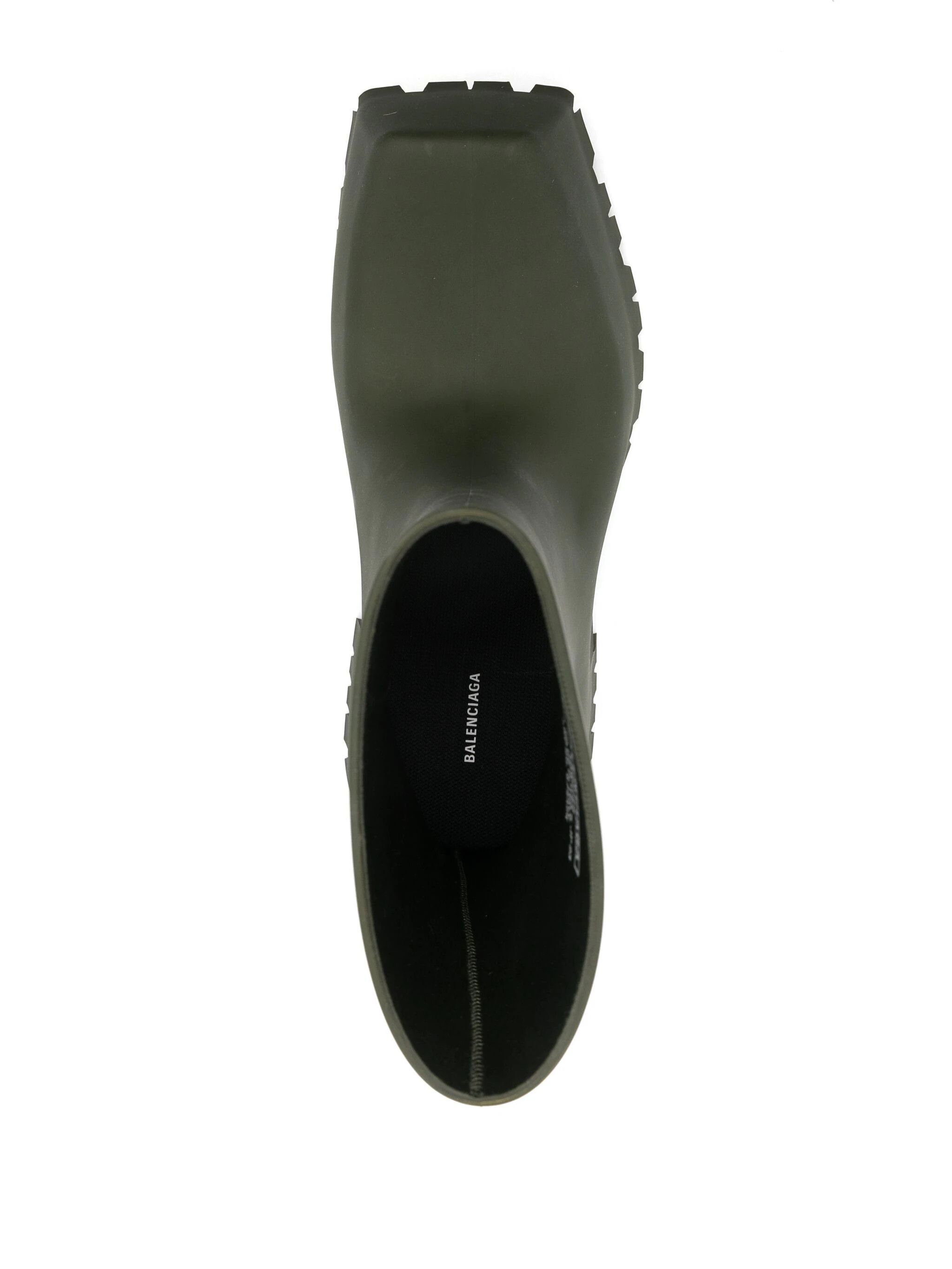 Balenciaga o1in1g0724 Trooper Rubber Boot in Green Size US 11 / EU 44 - 2 Thumbnail