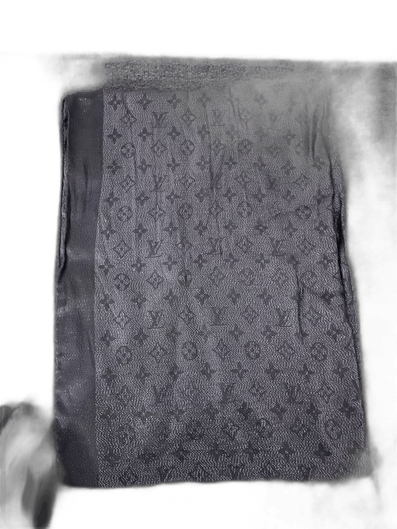 Louis Vuitton LV Louis Vuitton Classic Silver Scarf -2505 Size ONE SIZE - 1 Thumbnail