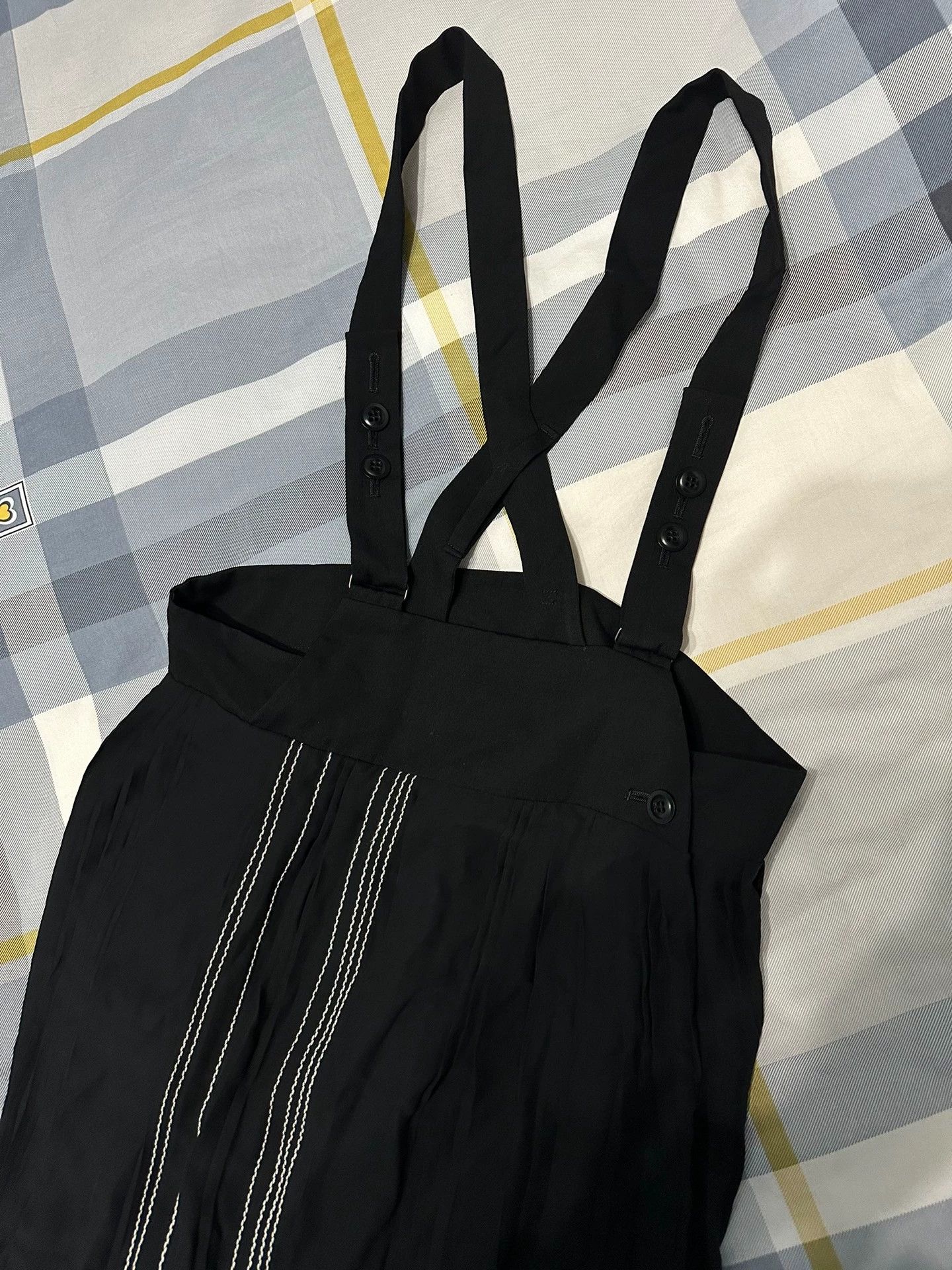 Yohji Yamamoto Y's Yohji Yamamoto pinafore dress cute flattering 95 new Size S / US 4 / IT 40 - 2 Thumbnail