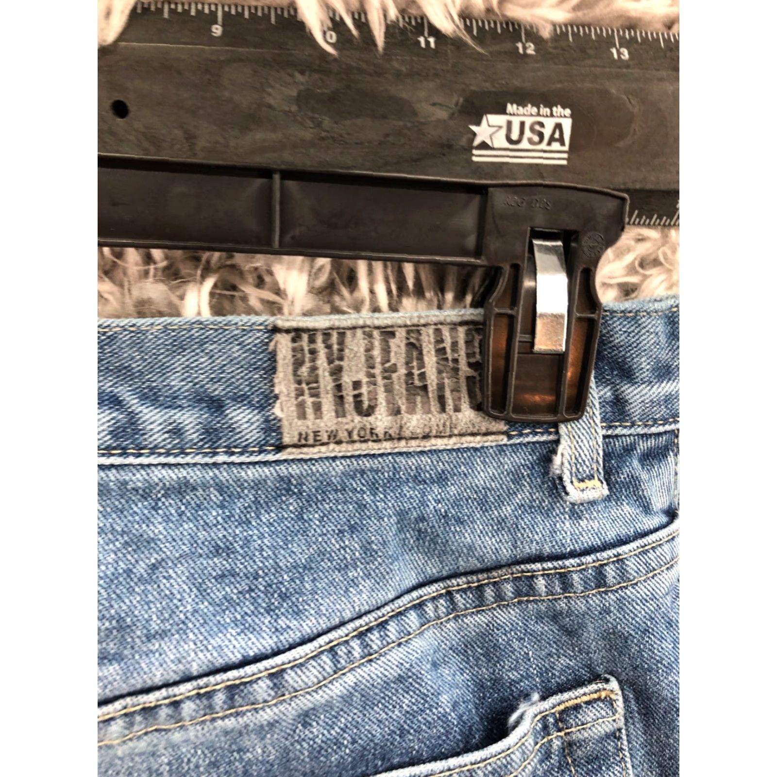Vintage VINTAGE NY Jeans Bootcut Size 14 Womens Medium Wash Blue Bleached Size 36" / US 14 / IT 50 - 6 Thumbnail