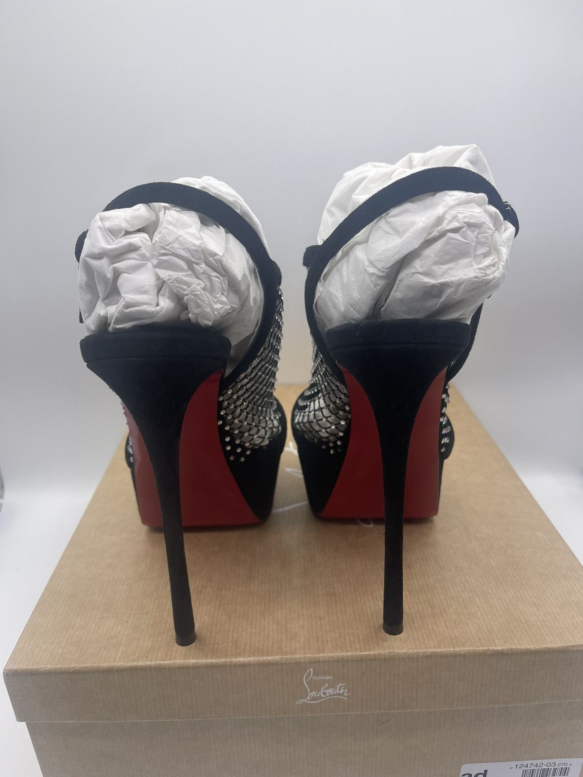 Christian Louboutin Christian Louboutin Plougesta alta Strass heels 150 Size US 10 / IT 40 - 3 Thumbnail
