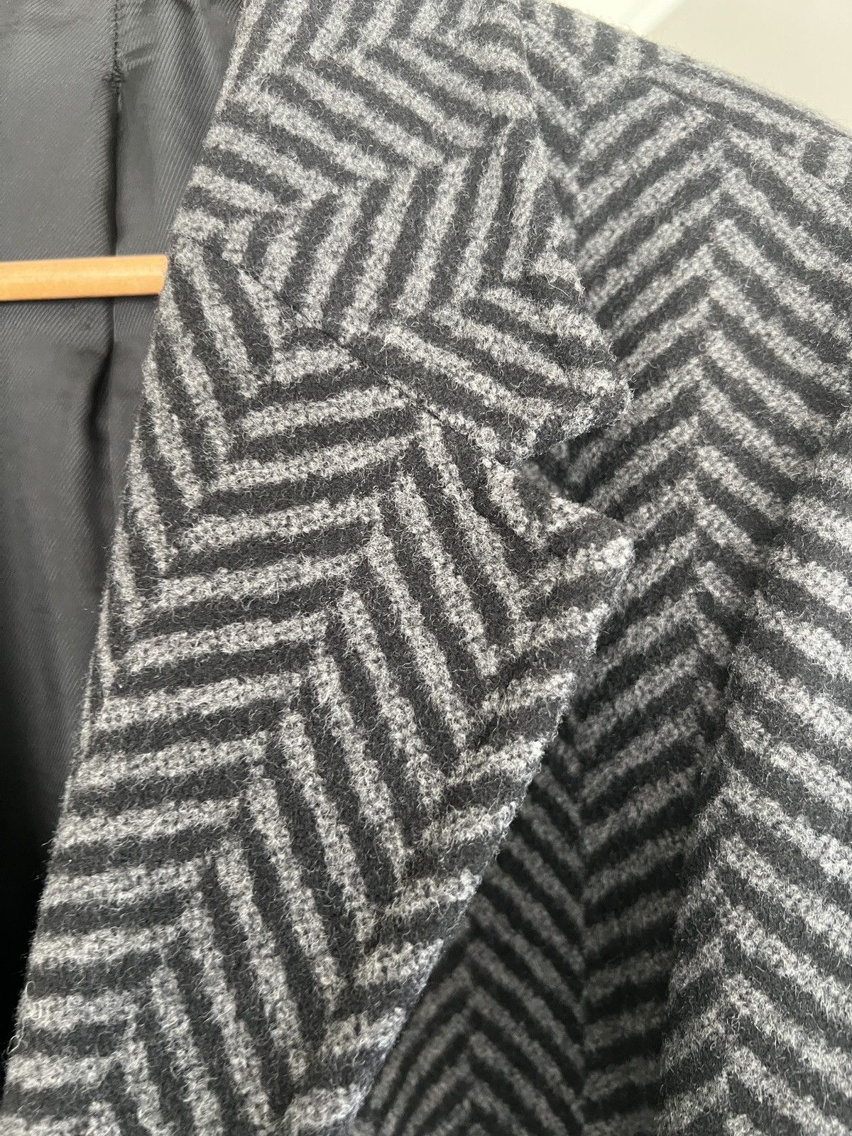 Neil Barrett Neil Barrett Ombre Herringbone Overcoat Size US M / EU 48-50 / 2 - 6 Thumbnail